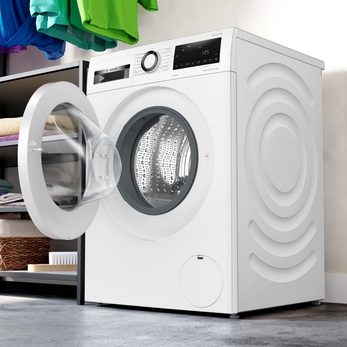 Vaskemaskin/Tørketrommel Bosch WNA144VLSN Serie 4 damp