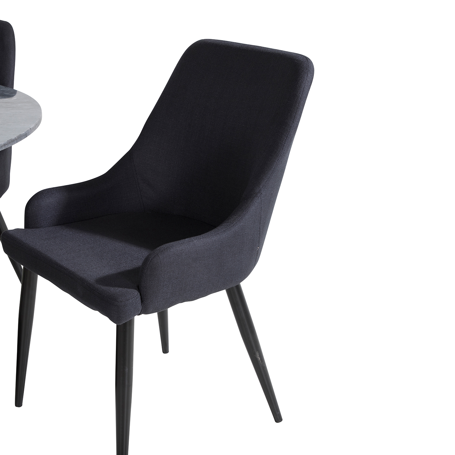 Spisegruppe Venture Home Estelle med 4 Plake Stoler Polyester