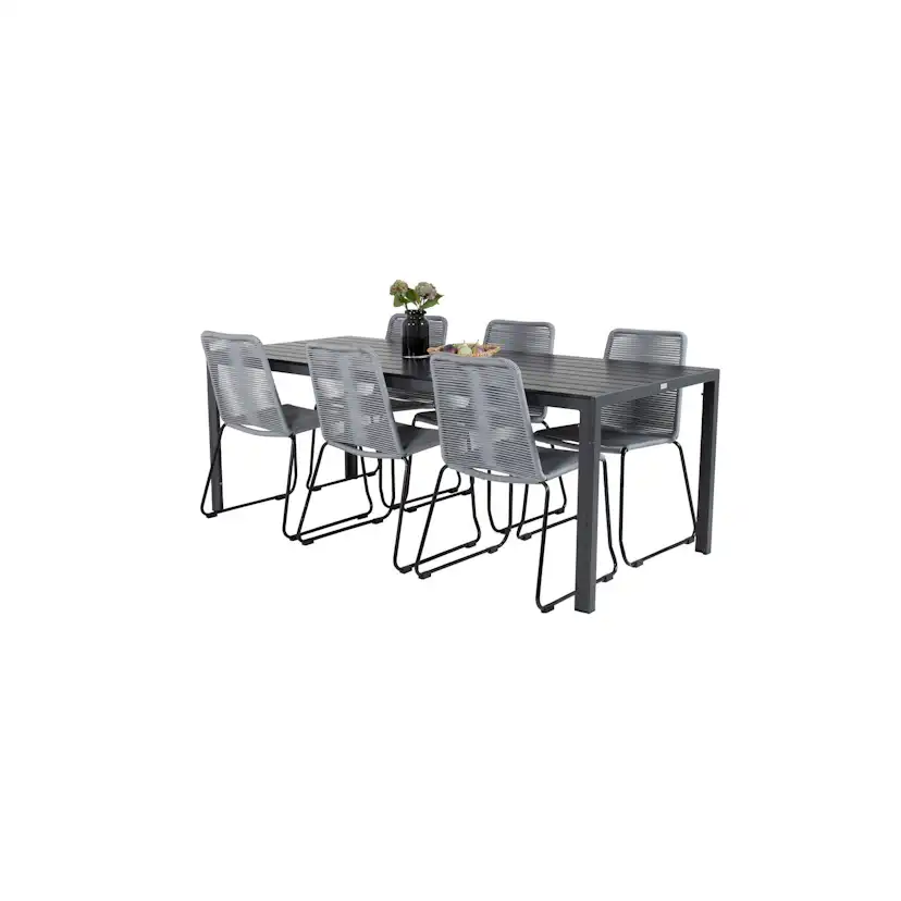 Spisegruppe Venture Home Break med 6 Lindos Stoler