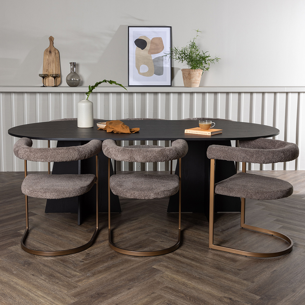 Spisegruppe Venture Home Bootcut med 6 stk Morning Stoler