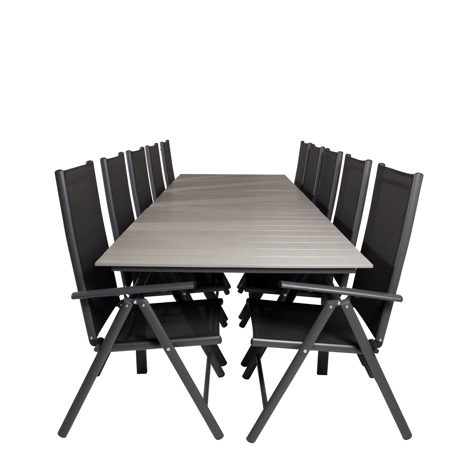 Spisegruppe Venture Home Lova 224/324 med 10 Bront Stoler
