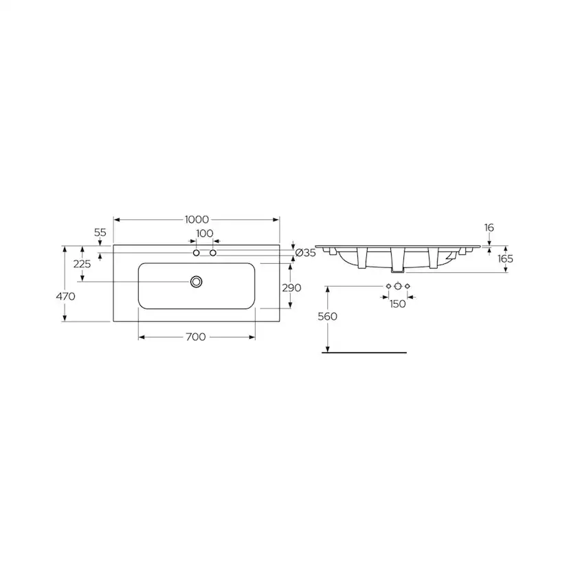 Servant Gustavsberg Artic Slim 120 cm
