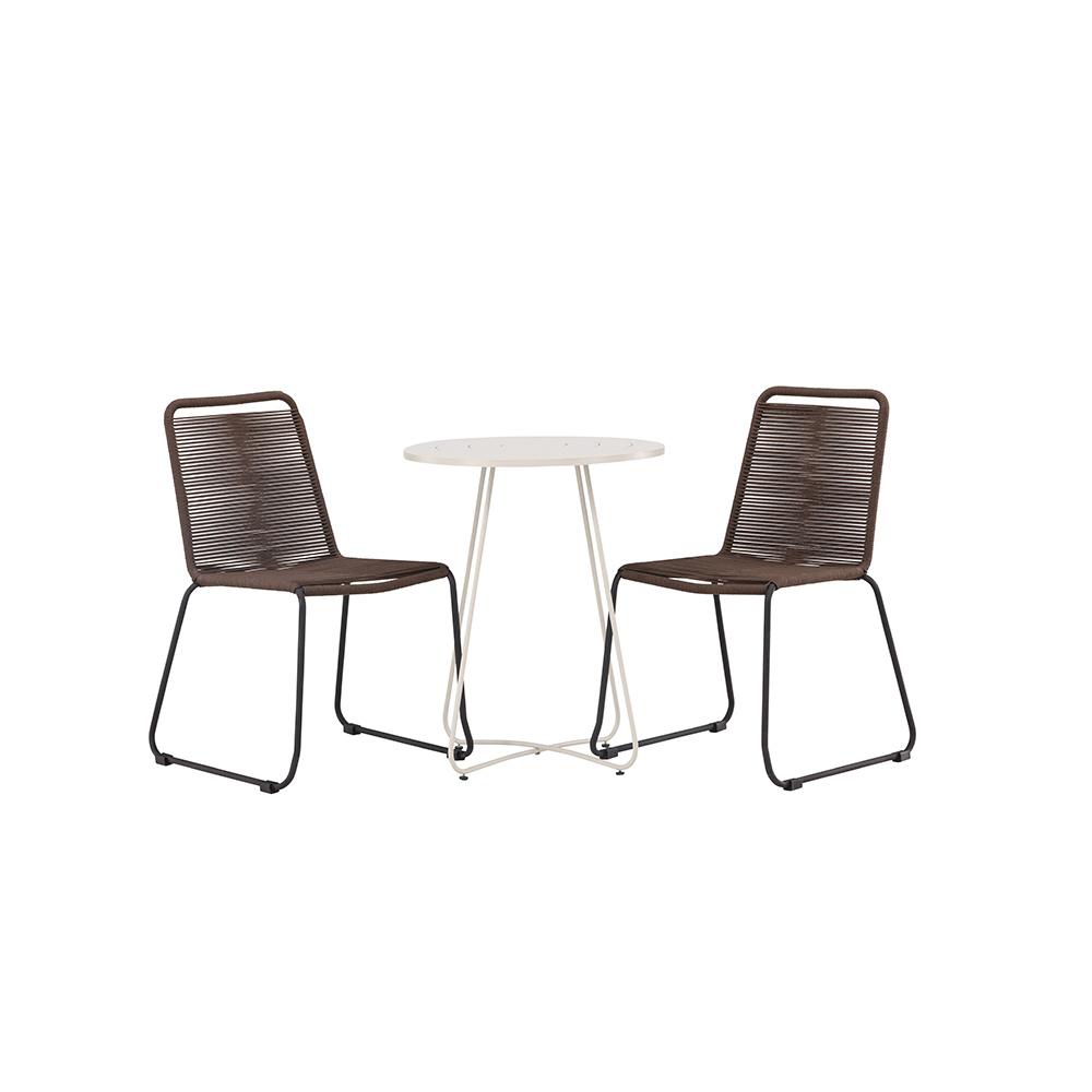 Cafégruppe Venture Home Bacong Bord med 2 Lindos Stoler