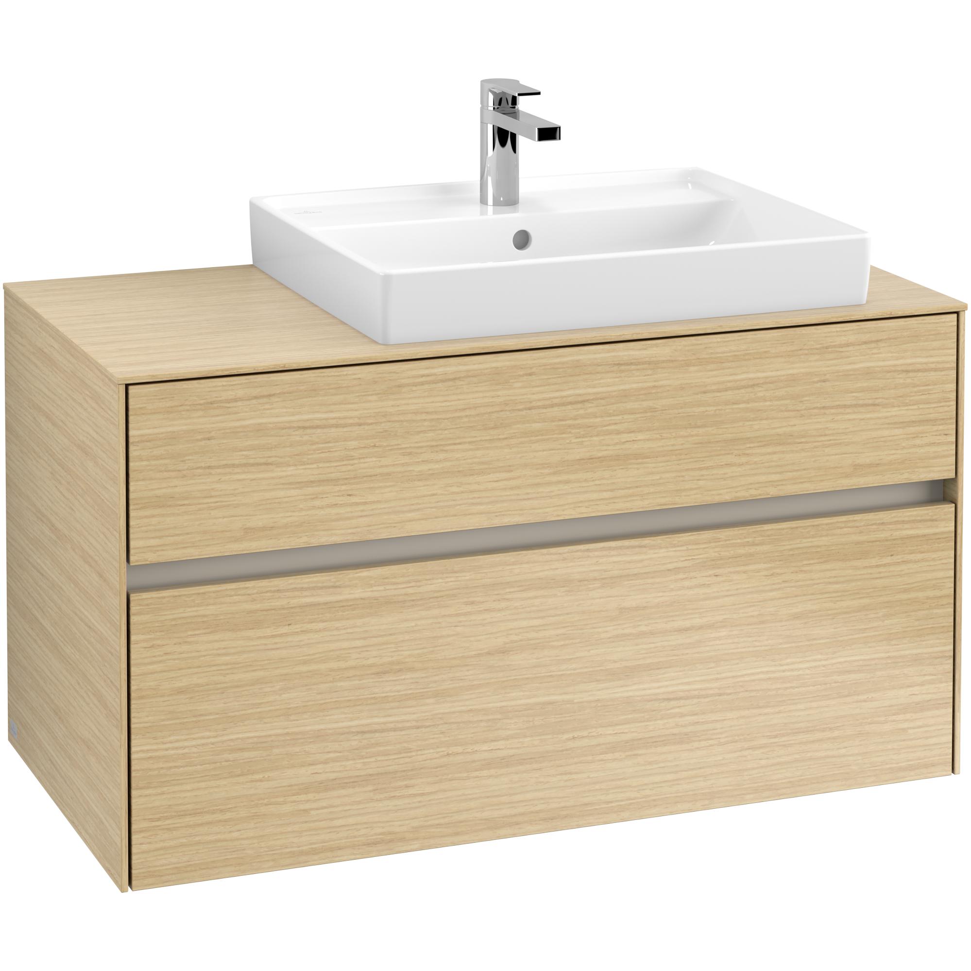 Tv&auml;ttst&auml;llssk&aring;p Villeroy & Boch Collaro 100 cm med 2 L&aring;dor f&ouml;r Ovanp&aring;liggande Tv&auml;ttst&auml;ll