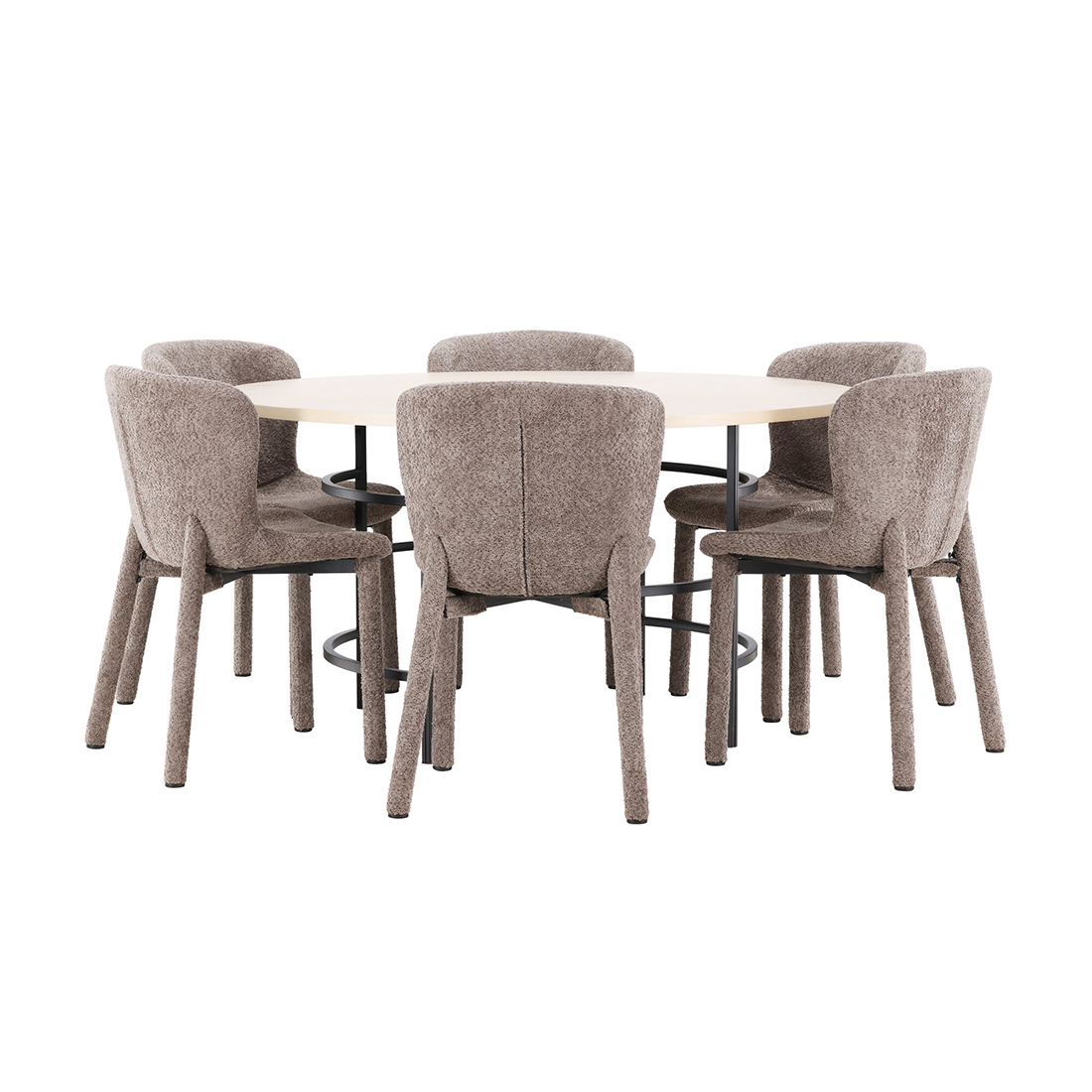 Spisegruppe Venture Home Copenhagen Ø140 cm med 6st Astoria Spisestoler