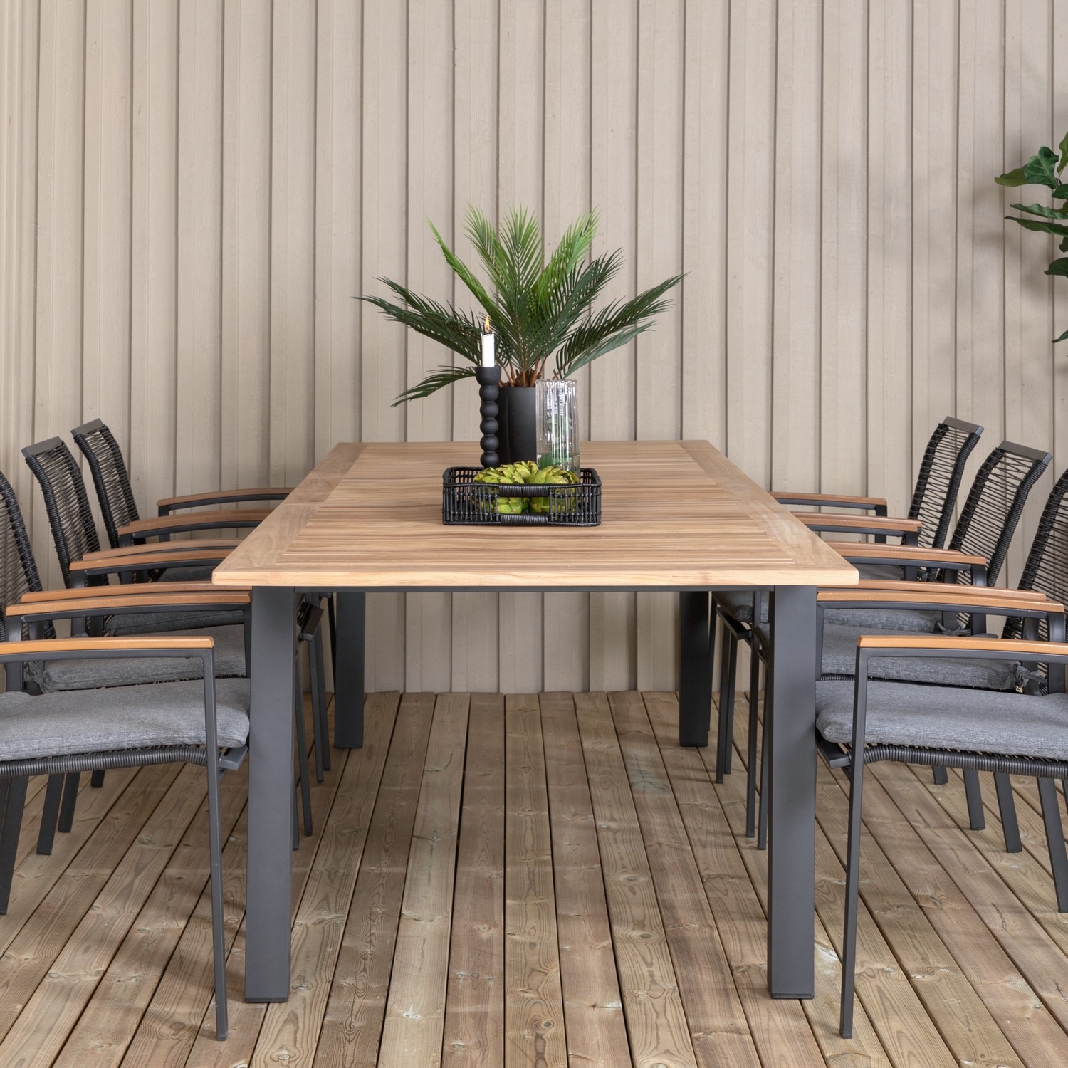 Spisegruppe Venture Home Perla med 8 Douglas Spisestoler
