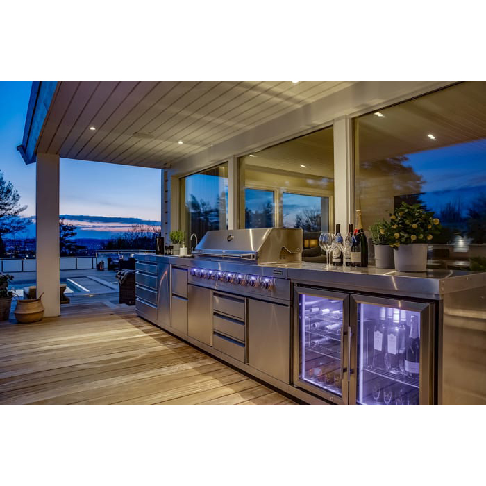 Kjøleskap Modul Myoutdoorkitchen Stainless Collection med Dobbeldører