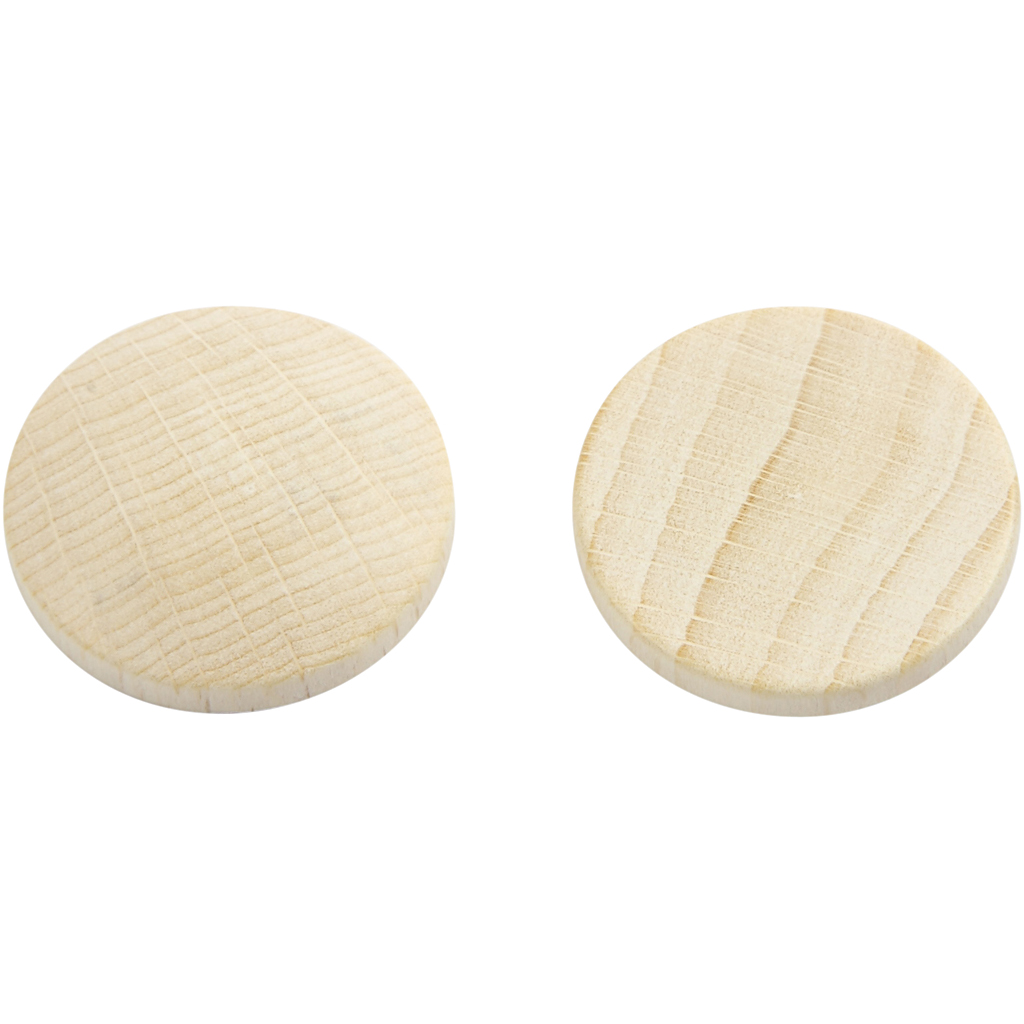 Treknapper Creativ Company Dia 25 mm Tykkelse 5 mm 15 Stk/1 Pk