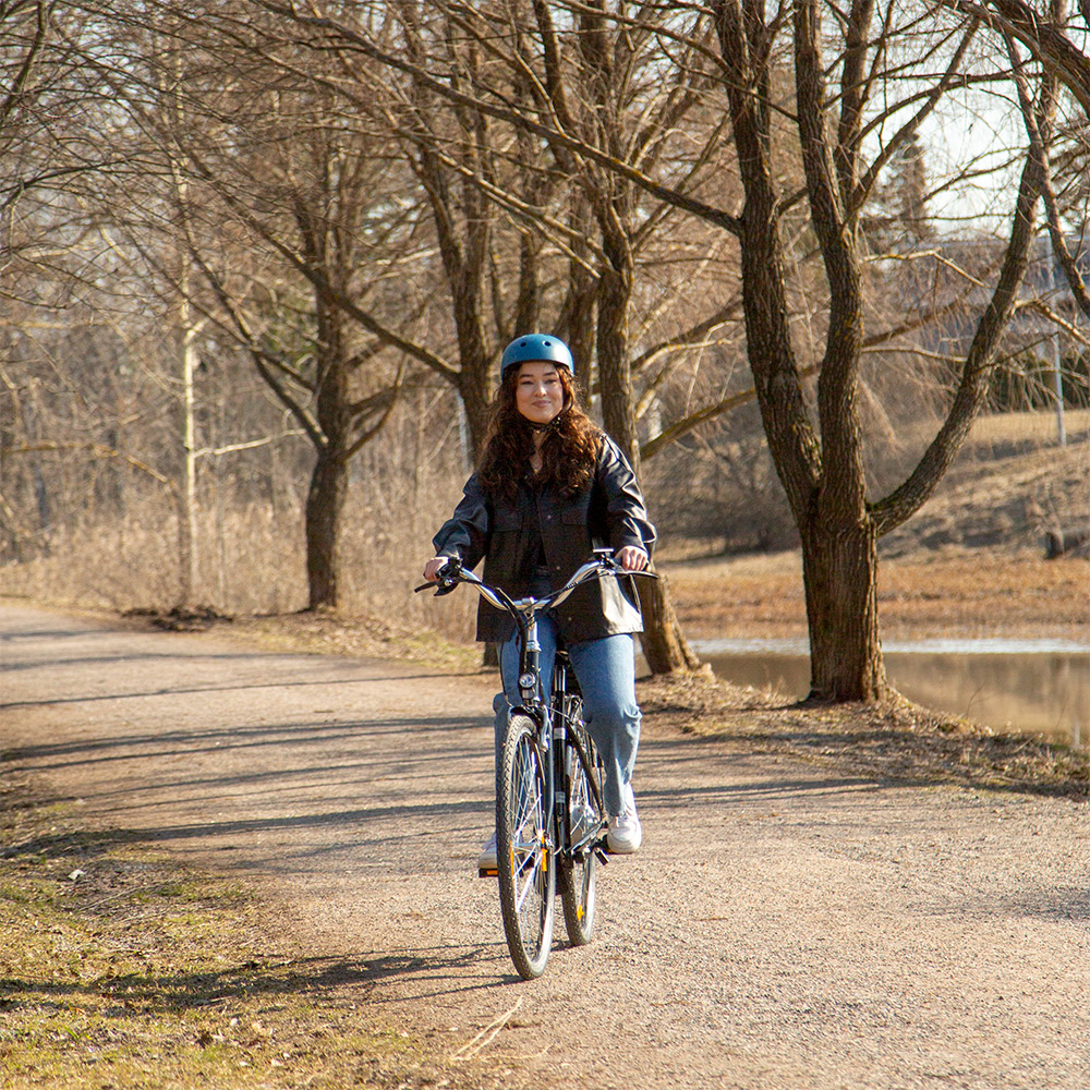 El-sykkel Swoop Classic, dame 28" Sort