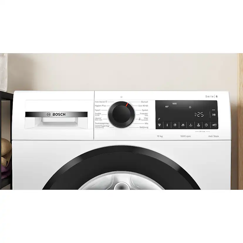 Frontmatet Vaskemaskin Bosch Serie 6 WGG256ZESN 10 kg Effektiv Flekkfjerning uten Forbehandling