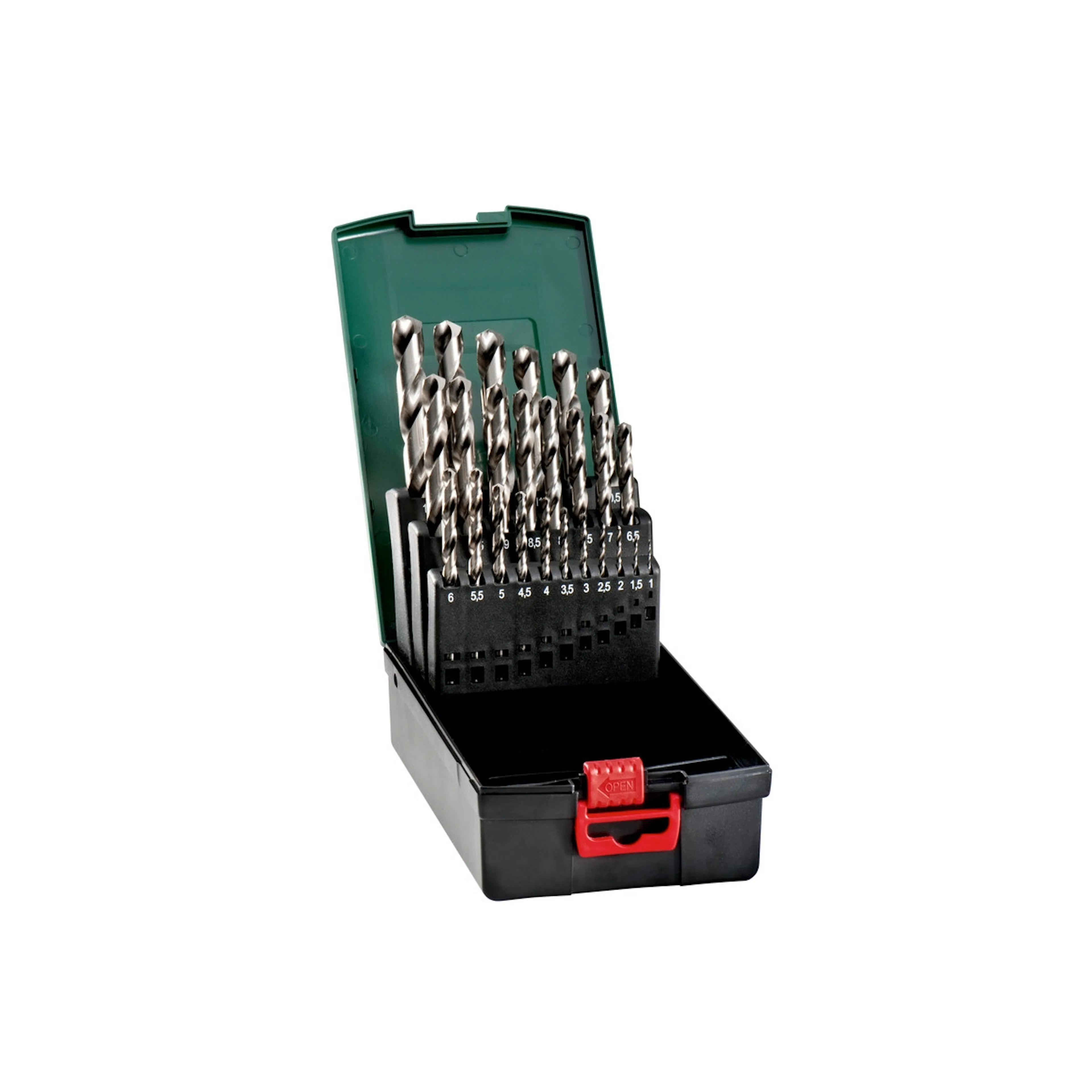 HSS-G Metallbor Metabo i Plastboks 25 deler
