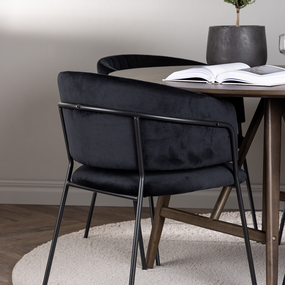 Spisegruppe Venture Home Kaseidon Ø100 cm med 4 stk Selma Stoler