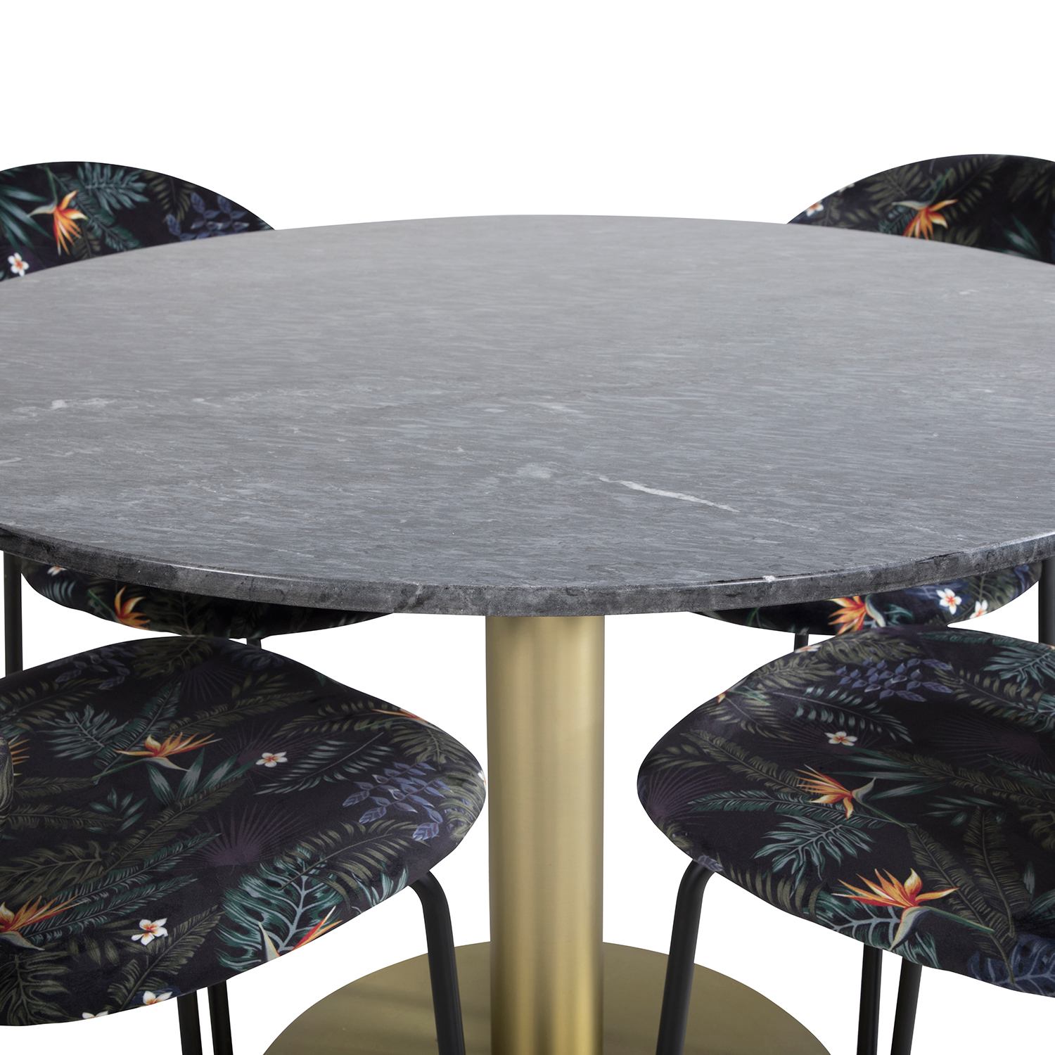 Spisegruppe Venture Home Estelle med 4 Valor Stoler Polyester