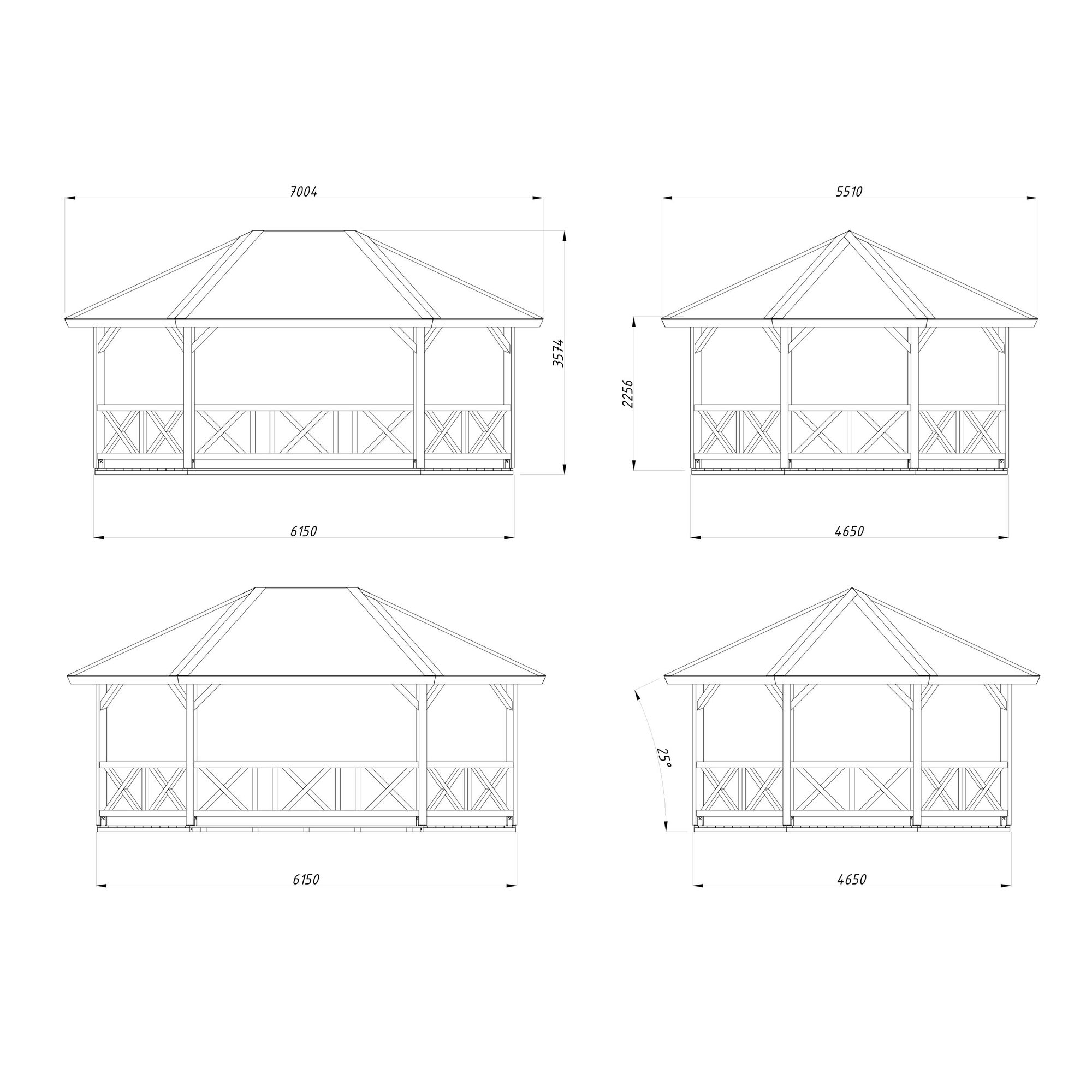 Paviljong Palmako Betty 25,0 m2