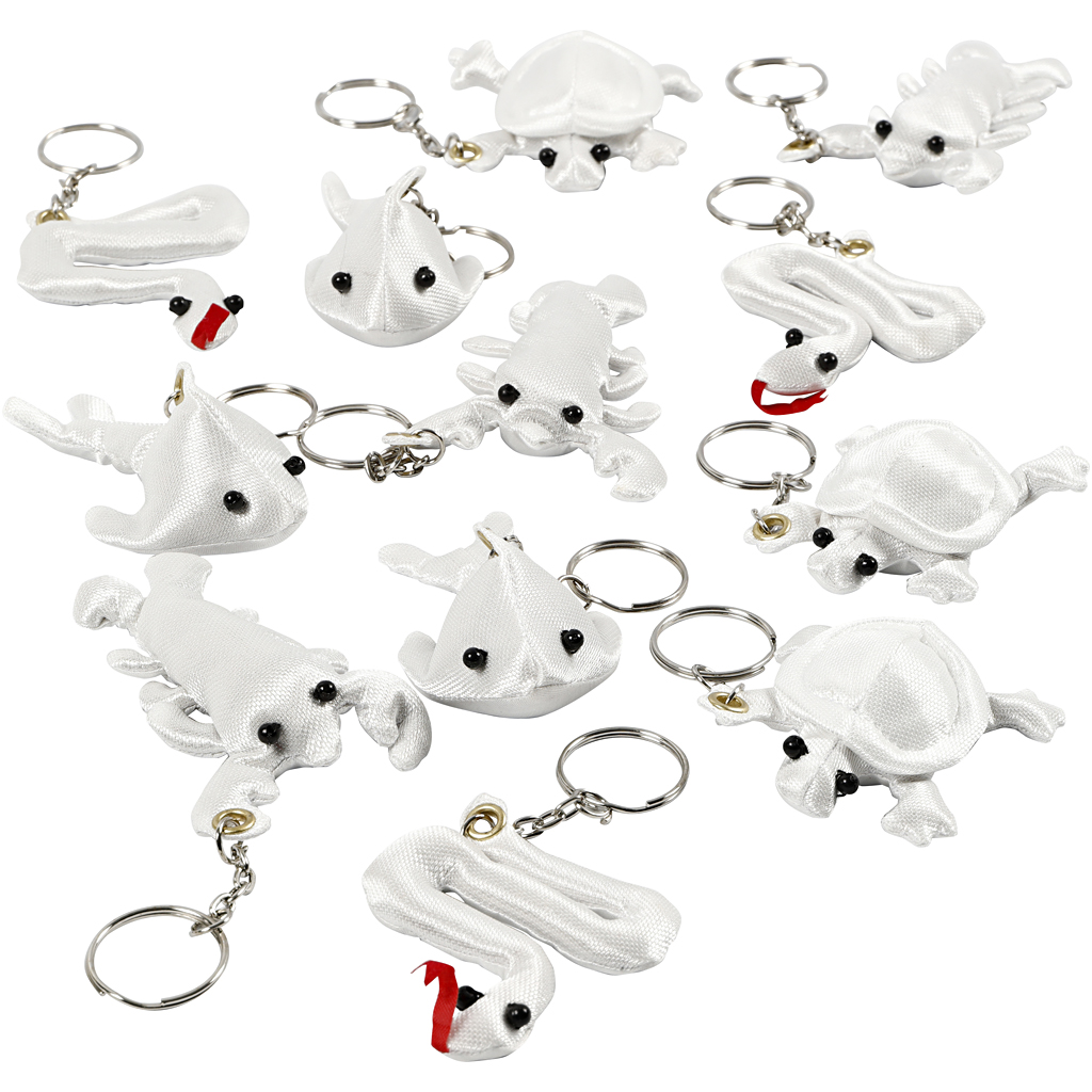 Stoffigurer Creativ Company Hvit 4-8 cm 4x3 stk/1 Pk
