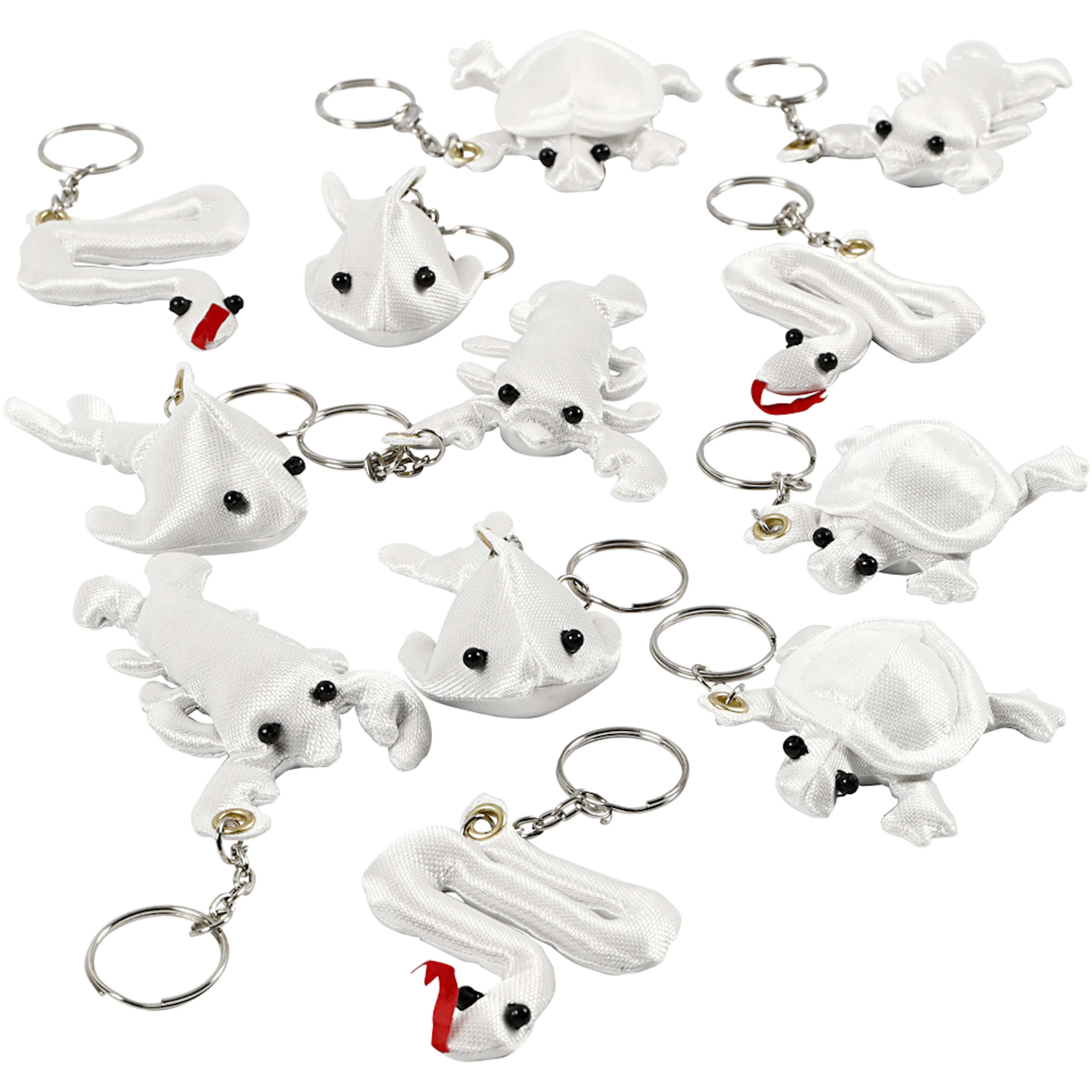 Stoffigurer Creativ Company Hvit 4-8 cm 4x3 stk/1 Pk