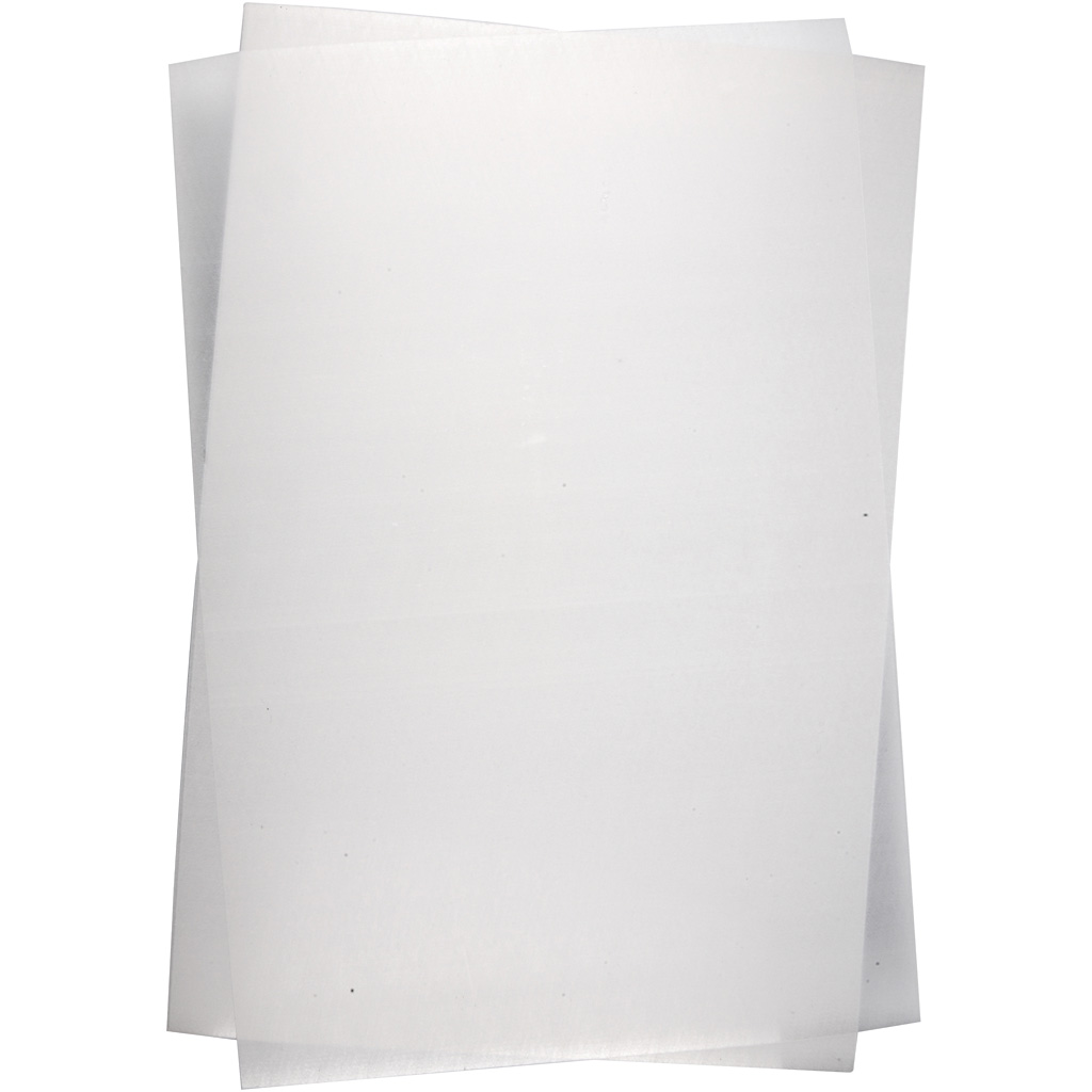 Krympeplast Creativ Company 20x30 cm Matt hvit 10 ark/1 Pk