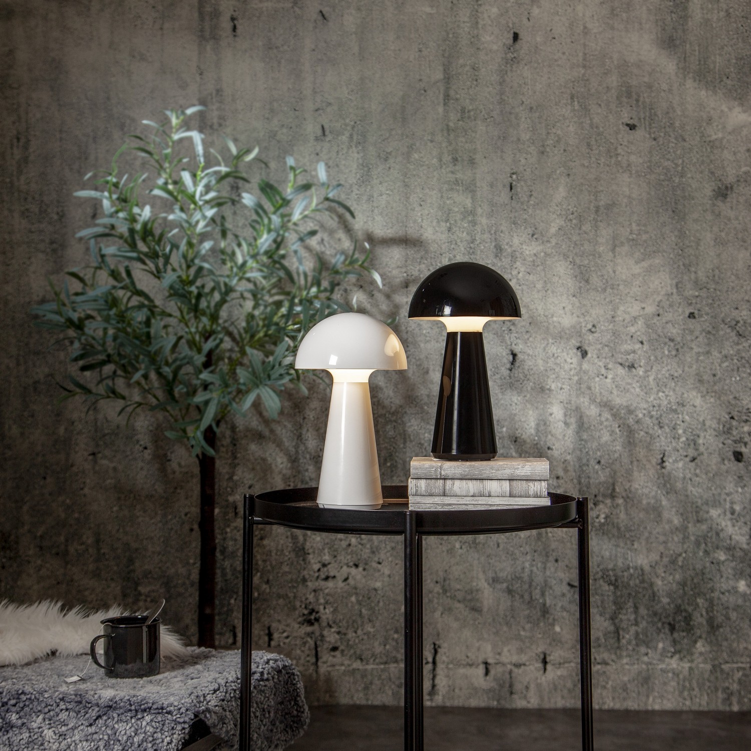Bordlampe Star Trading Mushroom