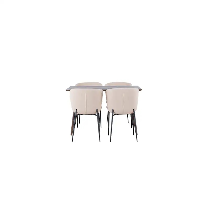 Spisegruppe Venture Home Kaseidon med 4 stk Modesto Stoler