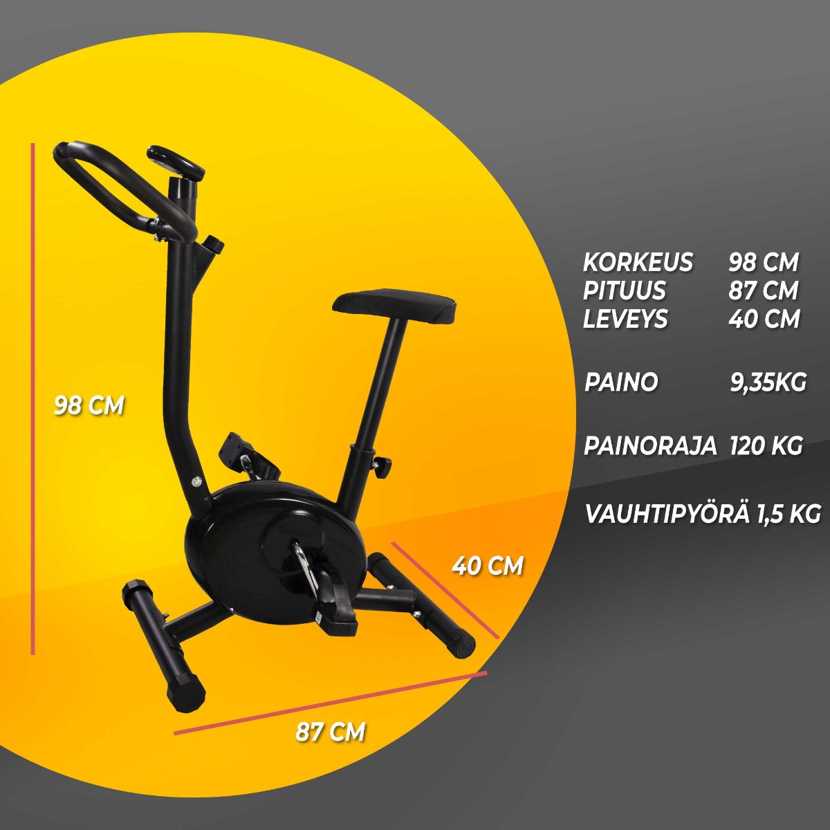 Treningsykkel React V2