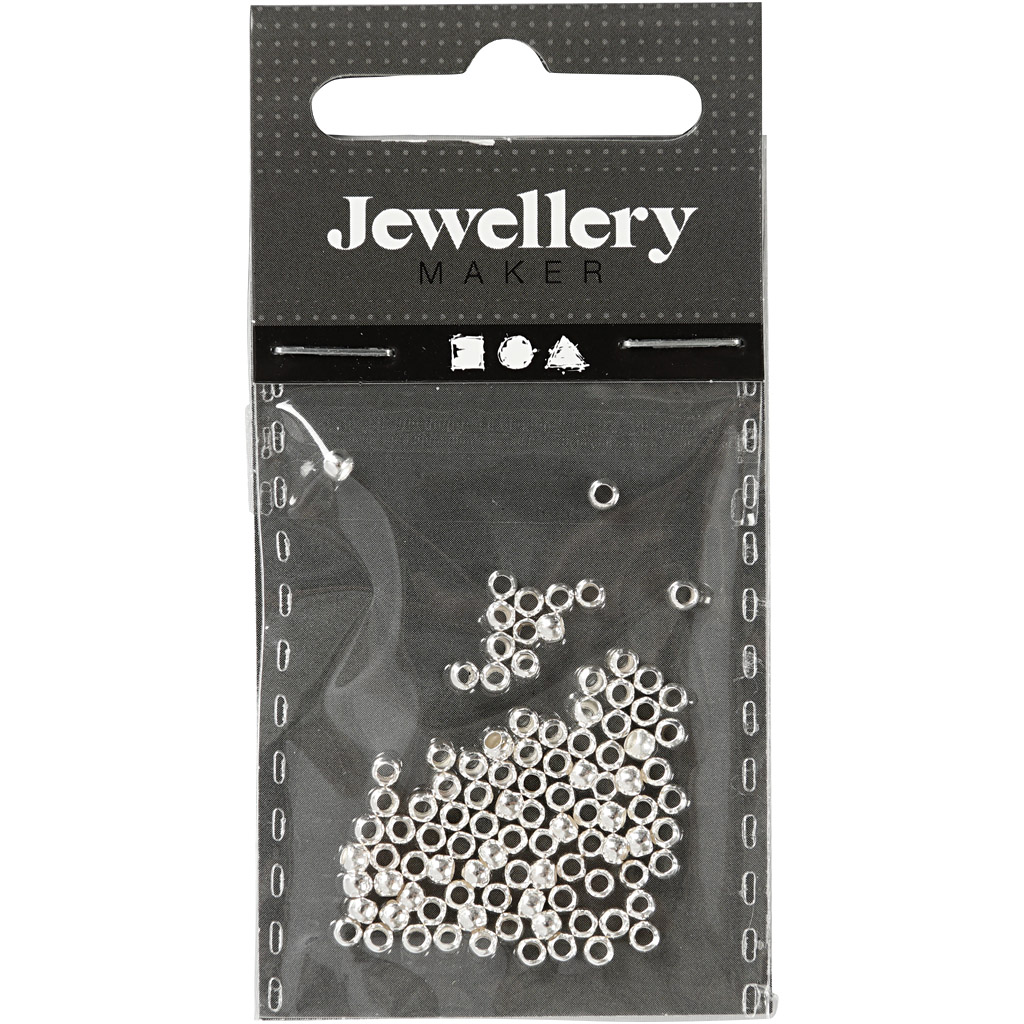 Wireklemmer Creativ Company Forsølvet 2,5 mm 100 stk/1 Pk