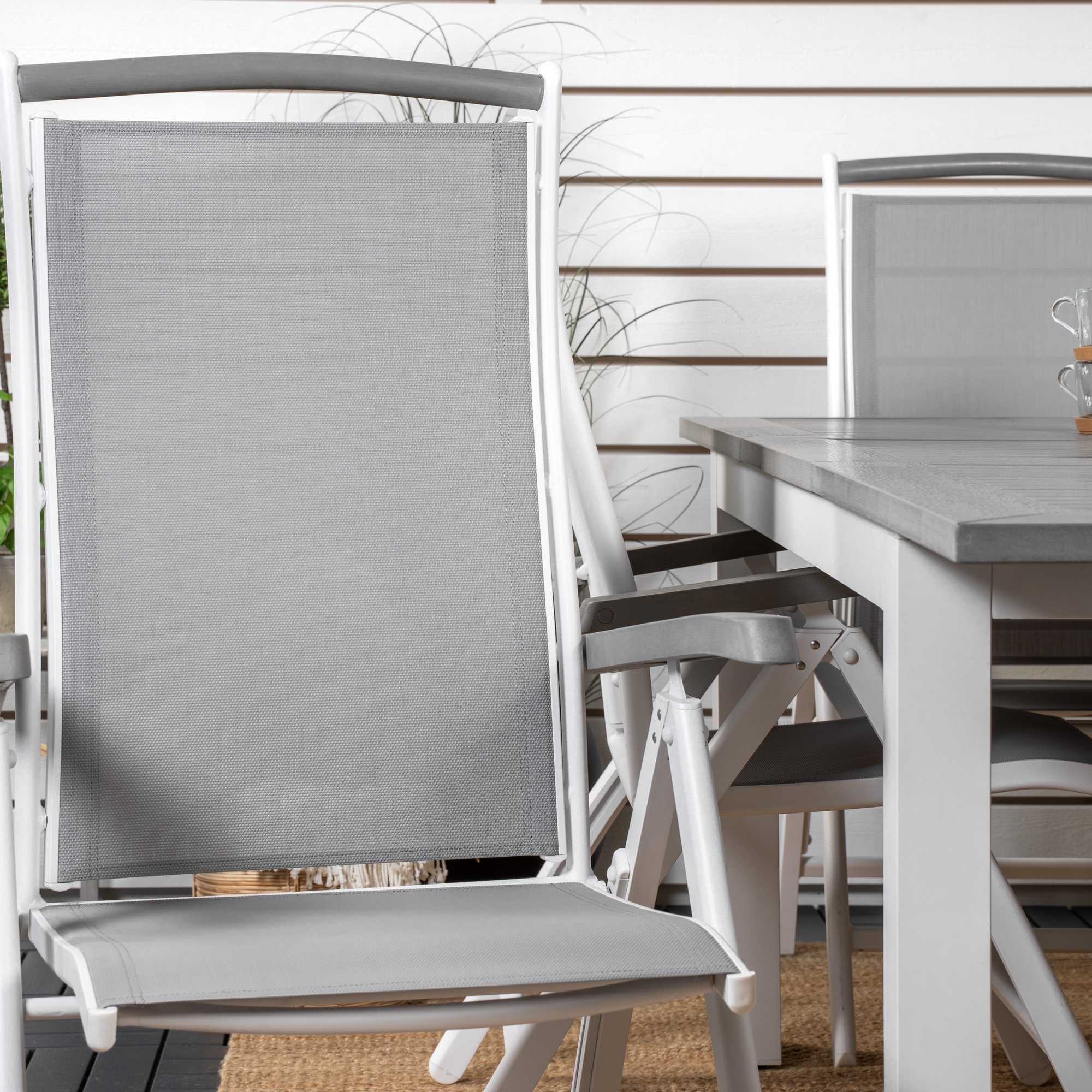 Spisegruppe Venture Home Aleyna 152/210 med 6 Stoler