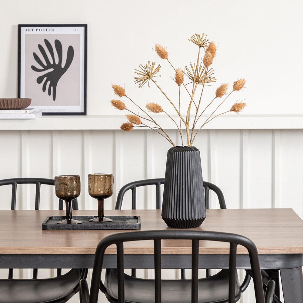 Spisegruppe Venture Home Tempe 140 cm med 4 Dyrön Stoler