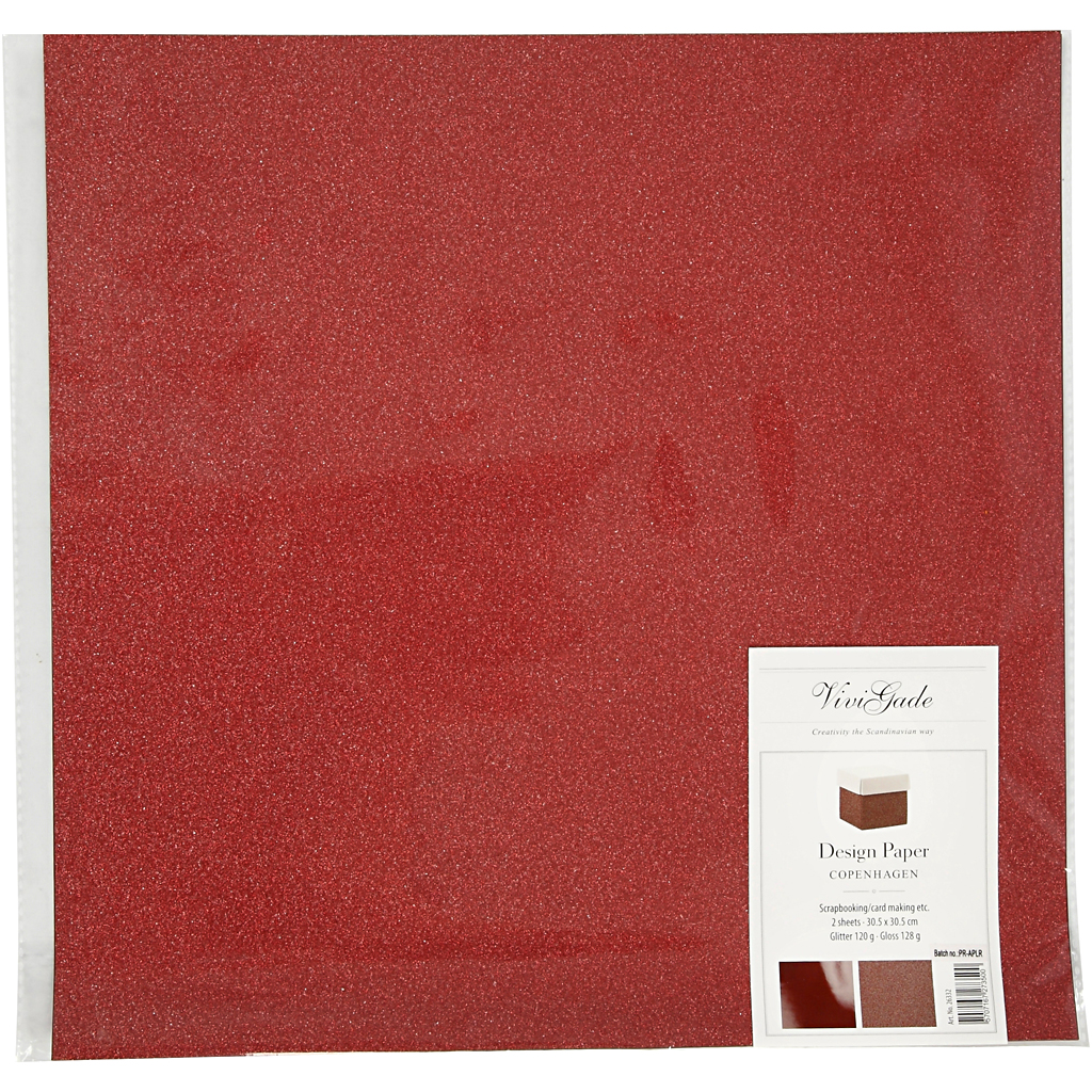 Designpapir Creativ Company 30,5x30,5 cm 2 Ark/1 Pk