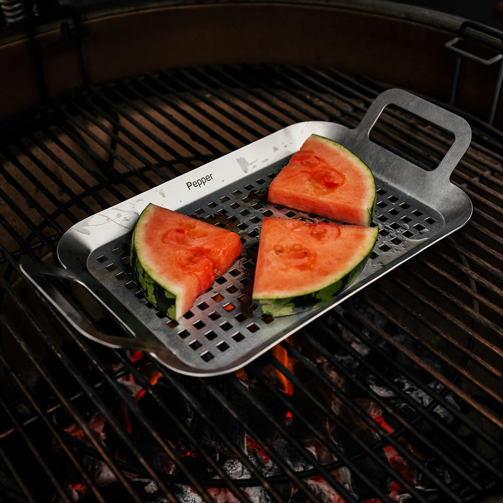 Grillbrett Pepper Rustfritt Stål 35x19x5 cm