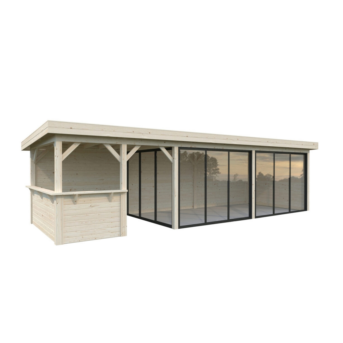 Hagestue Palmako Lenna 24,9 m2 Set 419 Slide