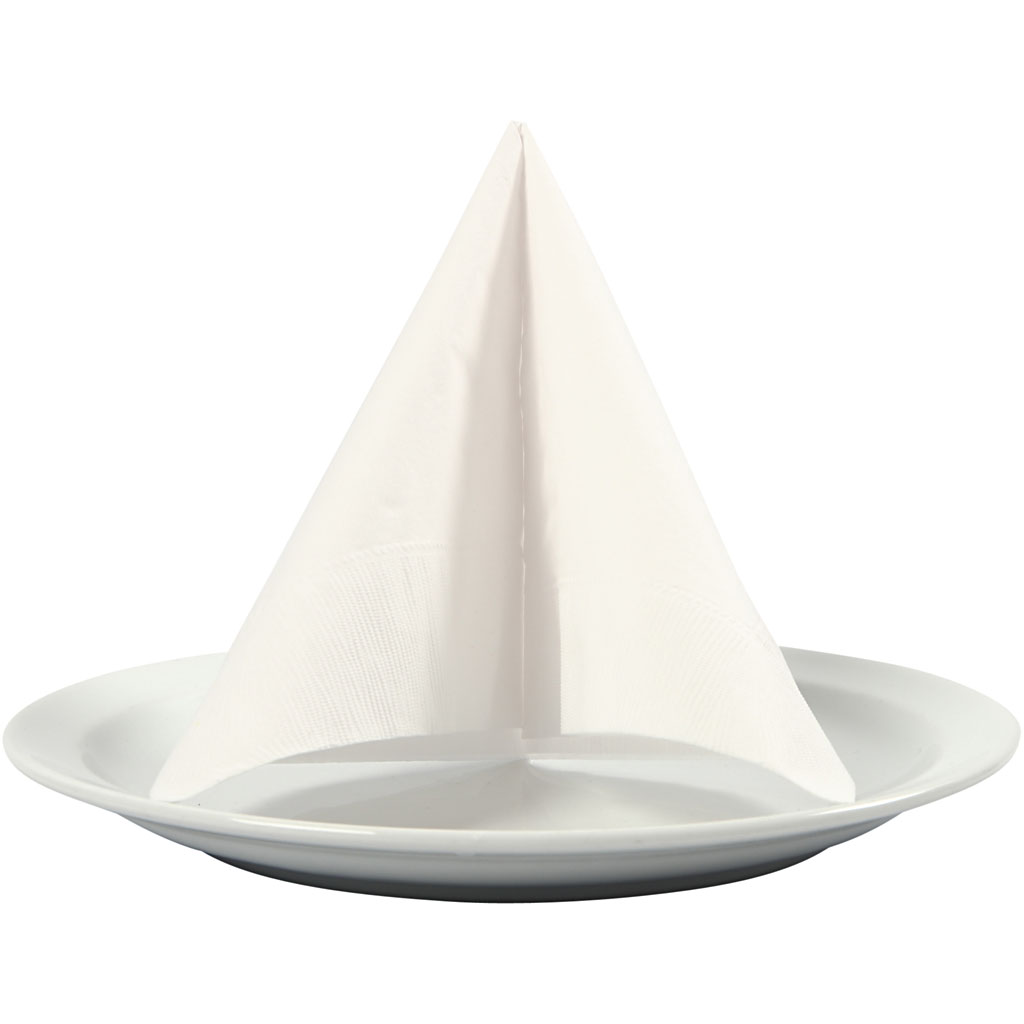 Servetter, vit, stl. 33x33 cm, 20 st./ 1 förp. Hvit
