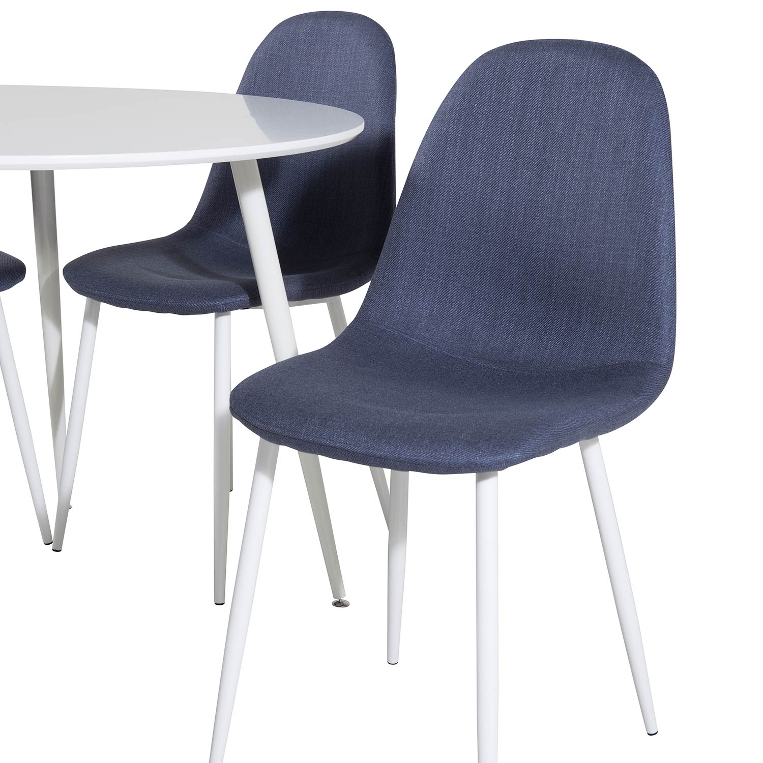 Spisegruppe Venture Home Plake med 4 Pobbie Stoler Polyester Rundt