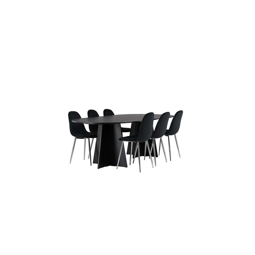 Spisegruppe Venture Home Bootcut med 6 stk Polar Stoler