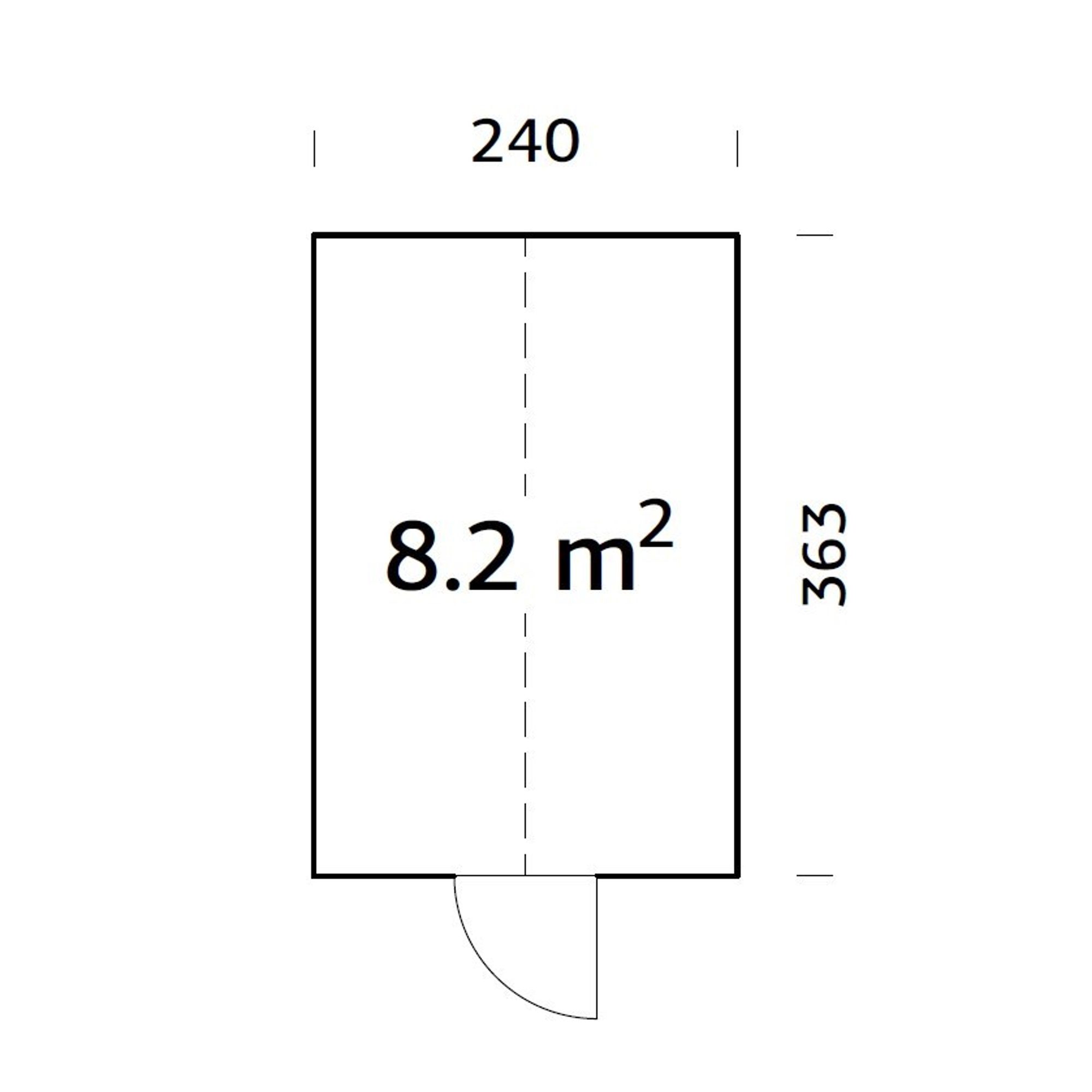 Drivhus Palmako Emilia 8,7 kvm