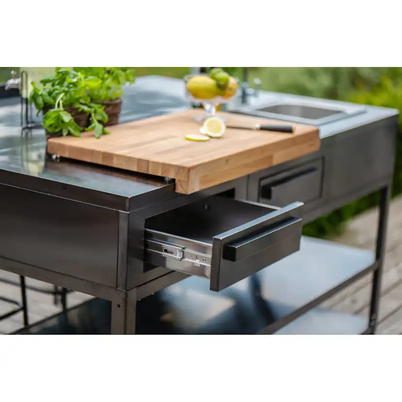 Oppbevaringsmodul med arbeidsbenk Myoutdoorkitchen Nordic Line