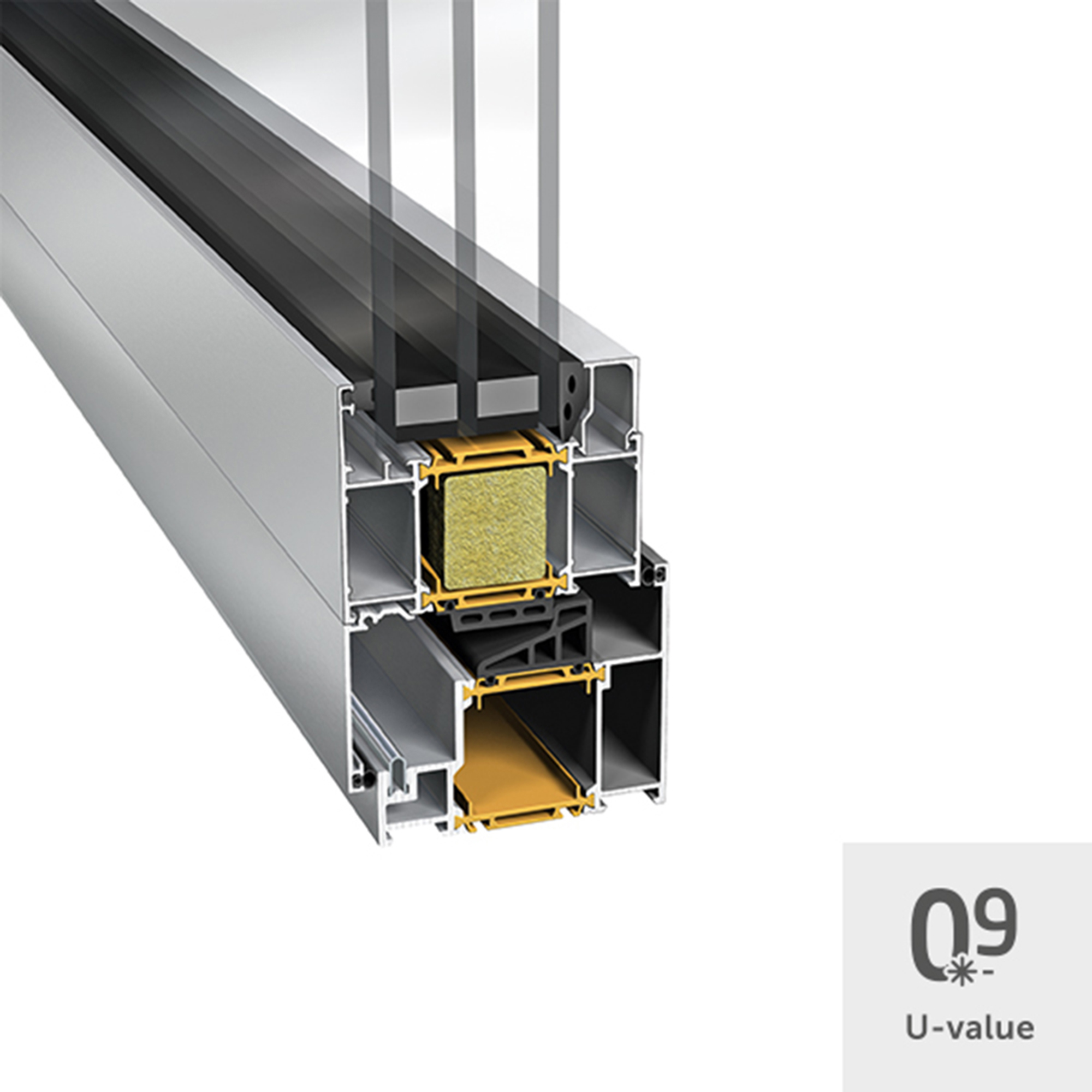 Foldedør NorDan HelAlu 6-dørs Hvit