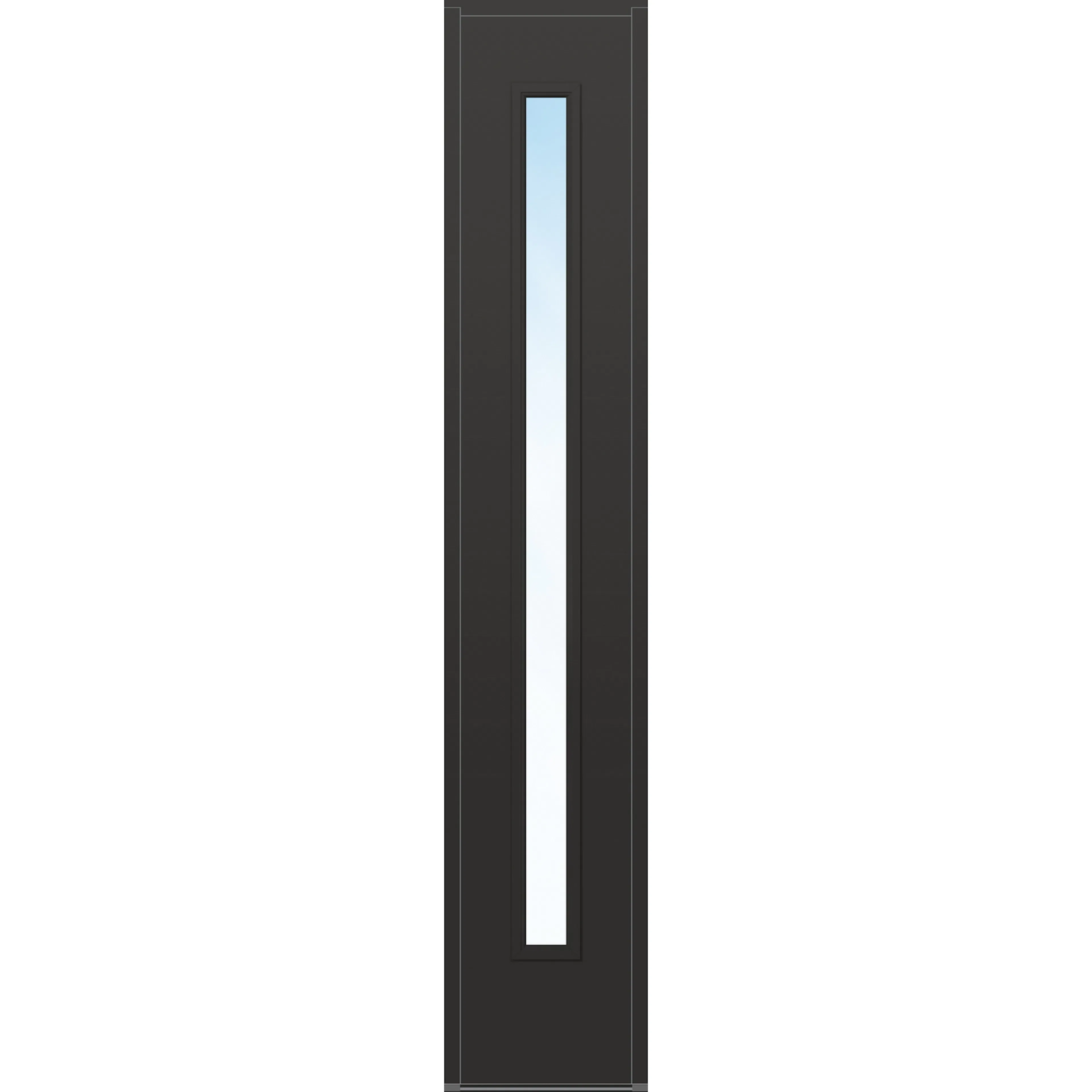 DØR YD SF HOVDEBY 5X21 GL FR ANTRASITT BxH: 50x210 cm, RAL 7016, Antrasitt, Frostet Glass