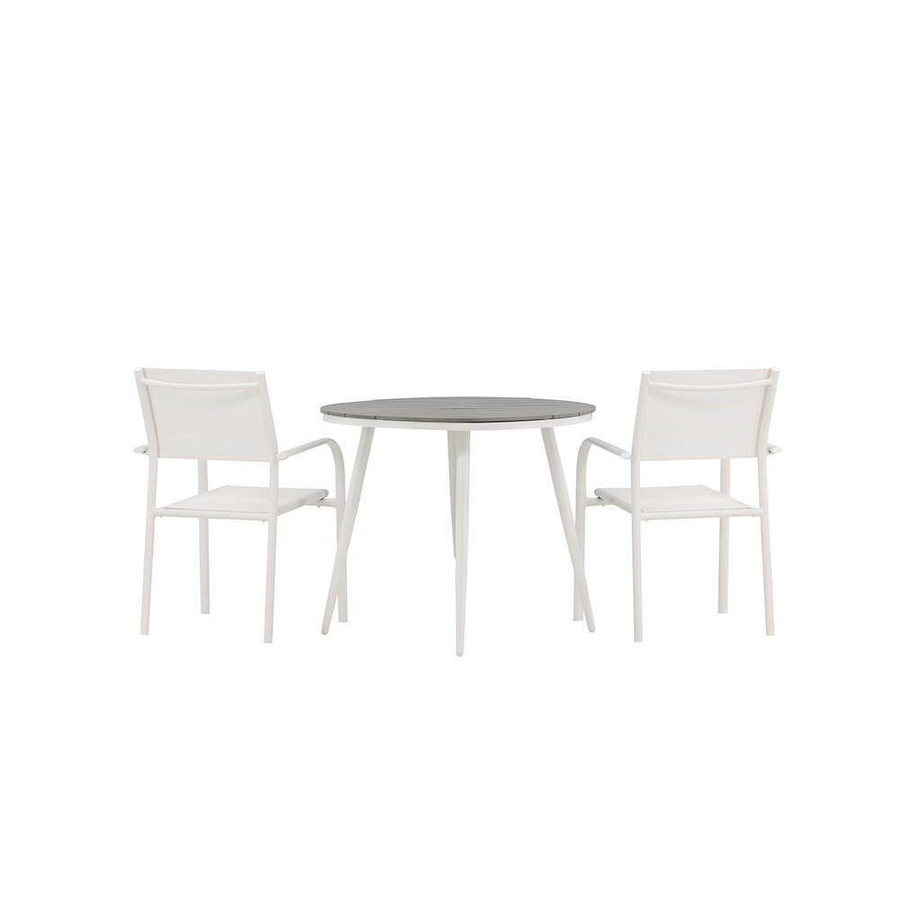 Spisegruppe Venture Home Break med 2 Santorini Stoler