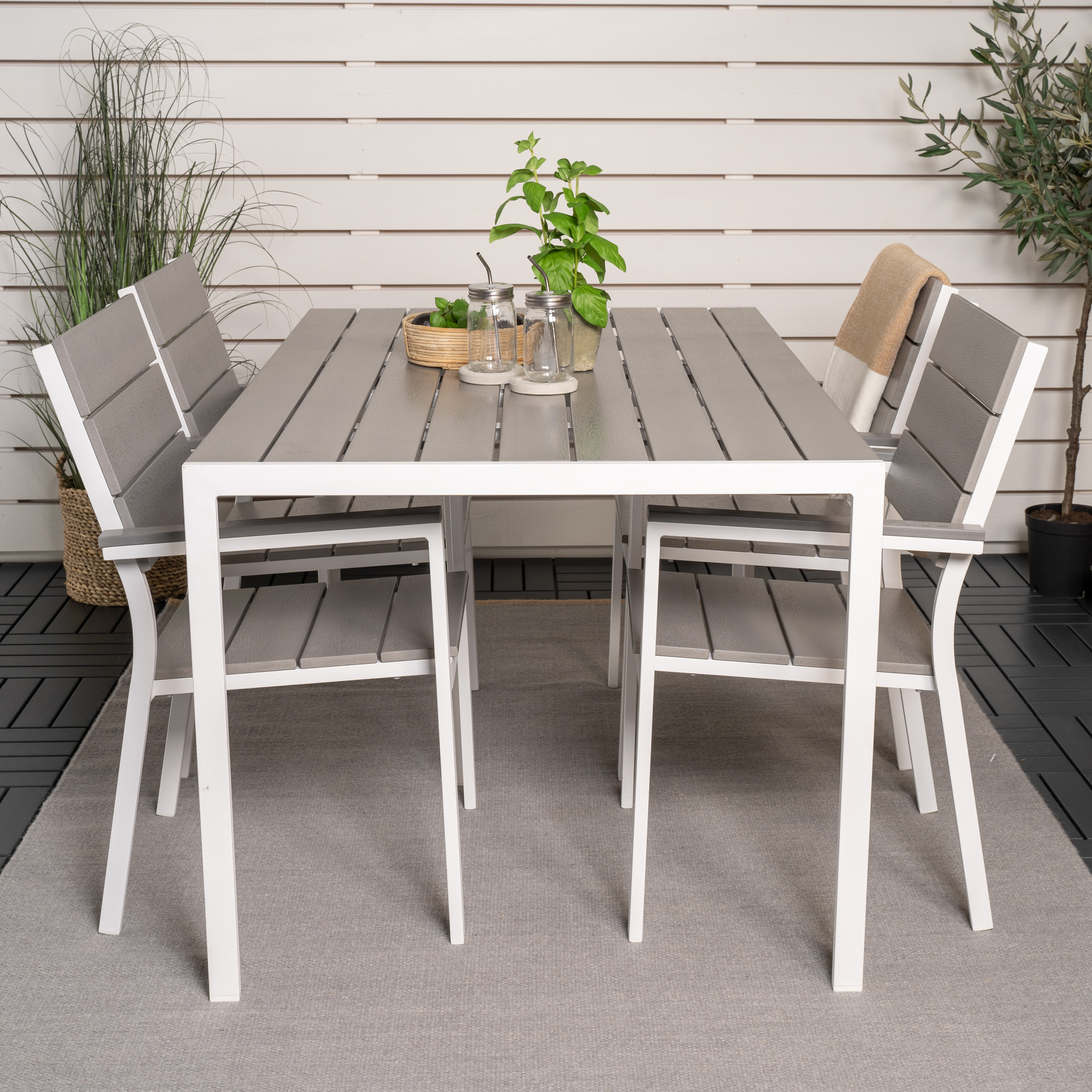 Spisegruppe Venture Home Bront 150 med 4 Lova Stoler