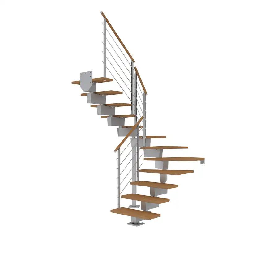 Hovedtrapp Dolle Dubai Eik Oljet 1/2-Sving Design
