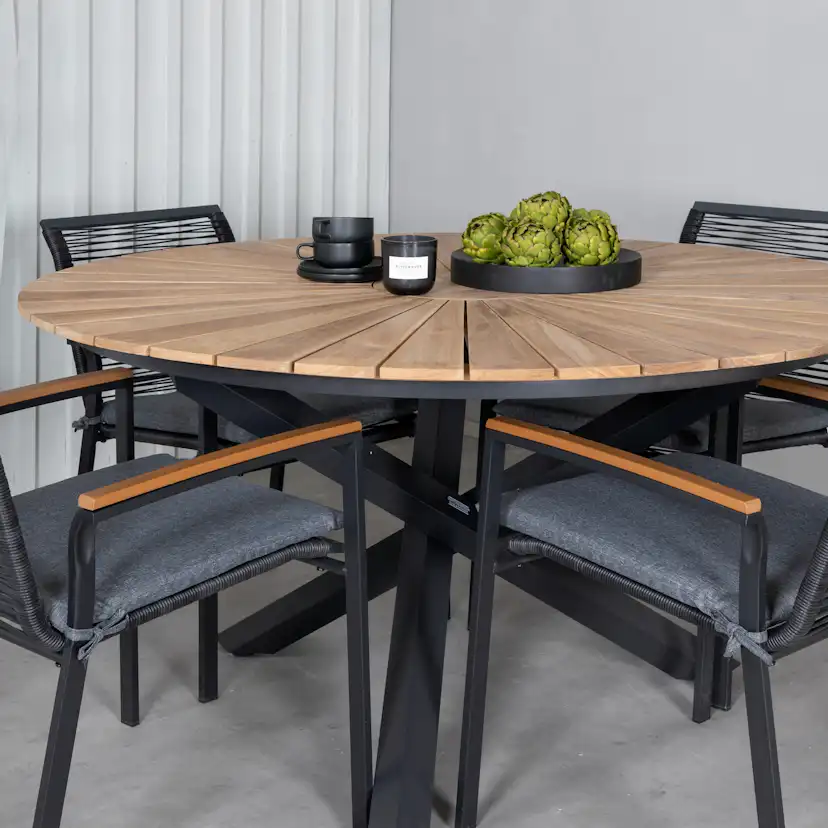 Spisegruppe Venture Home Meya med 4 Douglas Spisestoler
