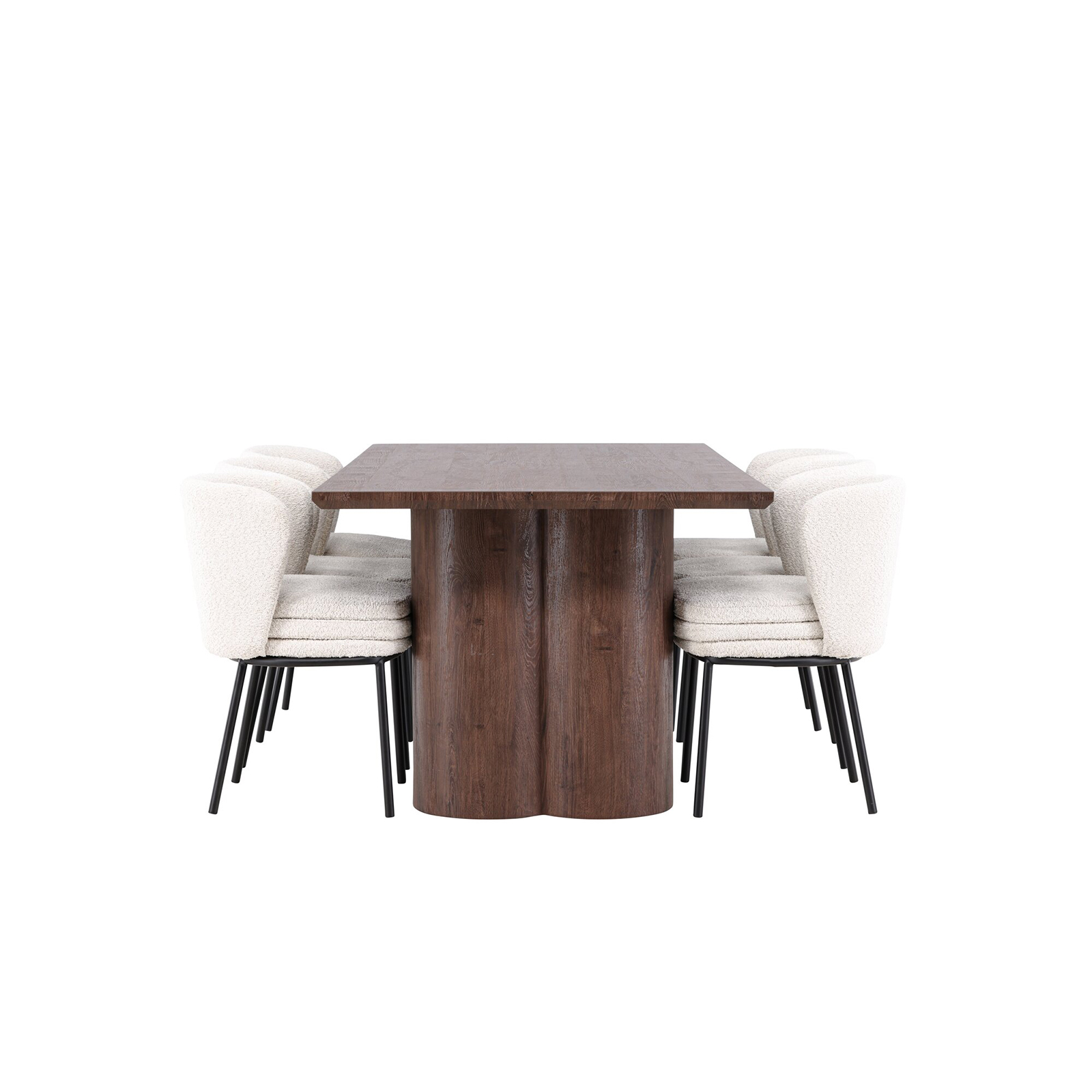 Spisegruppe Venture Home Olivia 210 med 6 stk Agnes Stoler