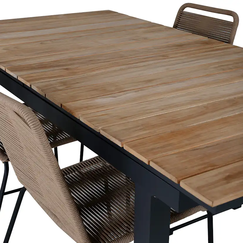 Spisegruppe Venture Home Mendi med 4 Levi Stoler
