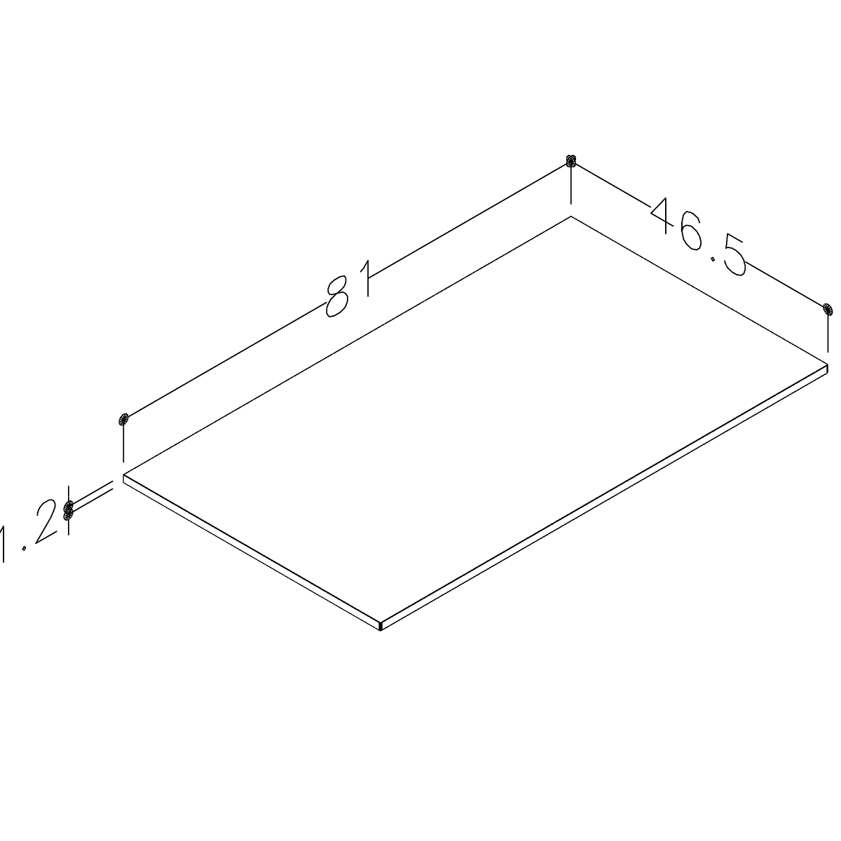 Benkeplate Korsbakken Bad Corian