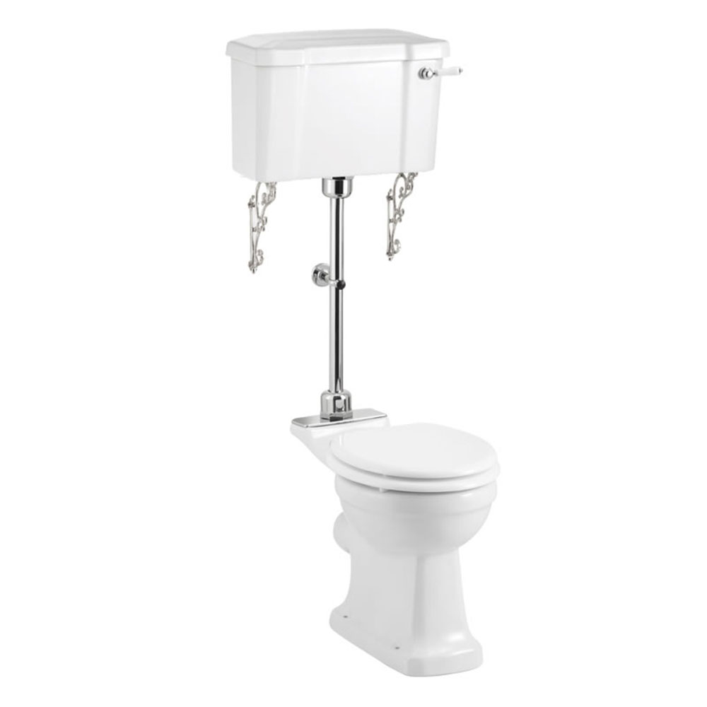 Toalettstol Burlington P5 Standard Medium Level 520 mm med Mjukst&auml;ngande Sits
