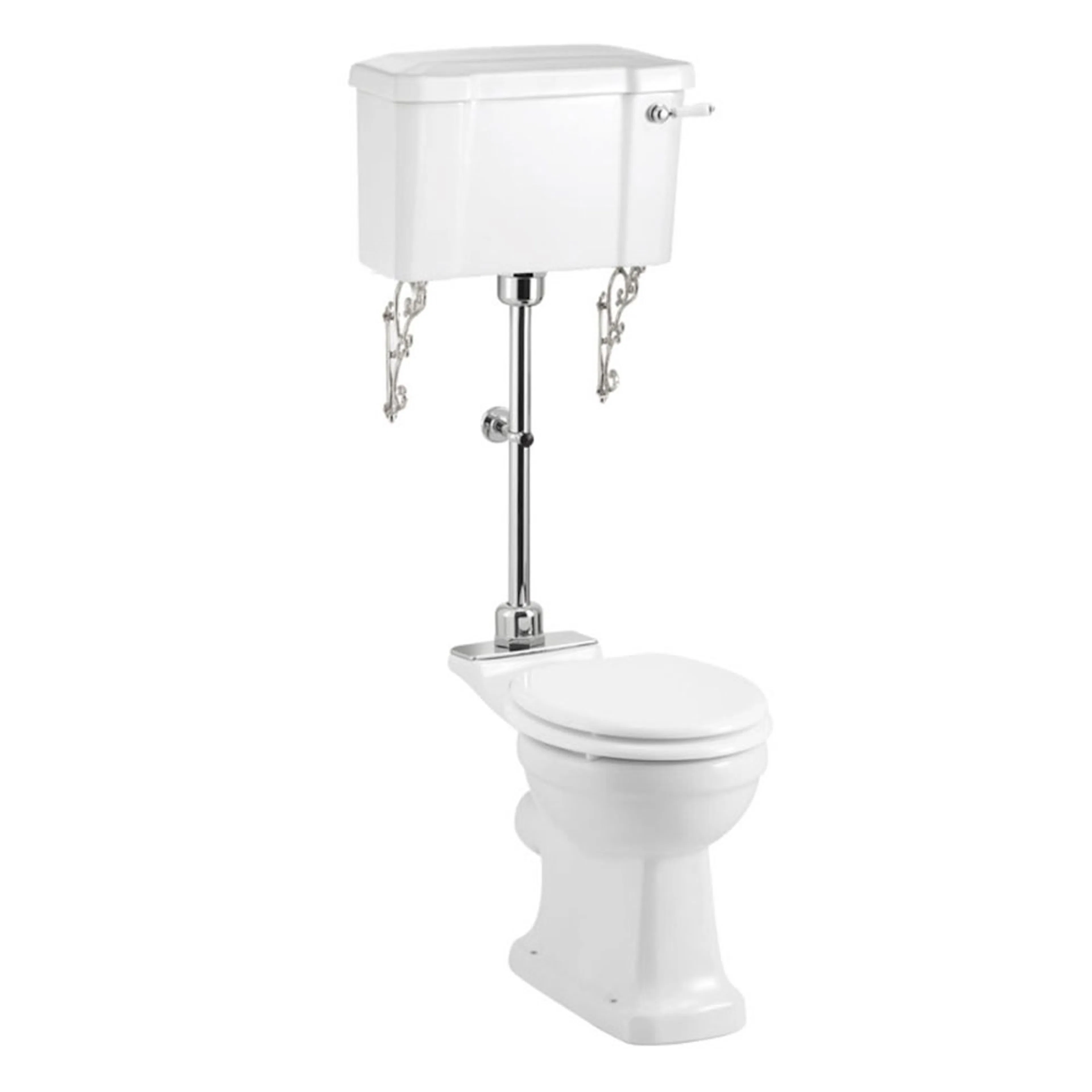Toalett Burlington P5 Standard Medium Level 520 mm med Myktstengende Sete