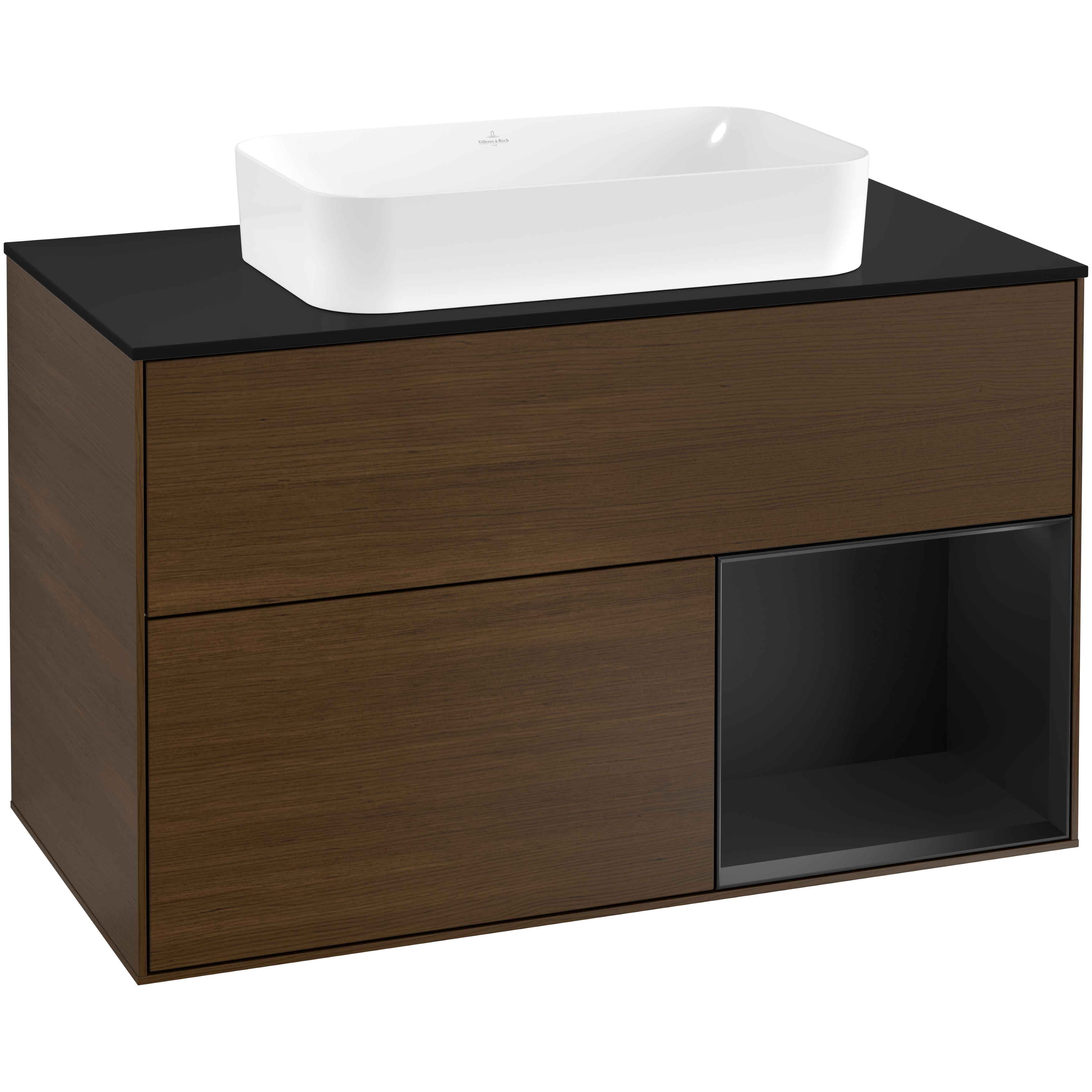 Tvättställsskåp Villeroy & Boch Finion med 2 Lådor Hylla och Bänkskiva för Fristående Tvättställ