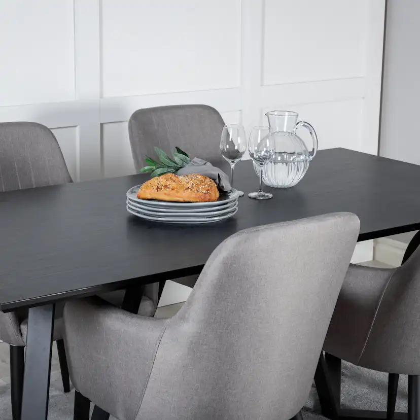 Spisegruppe Venture Home Marina med 4stk Comfort Stoler