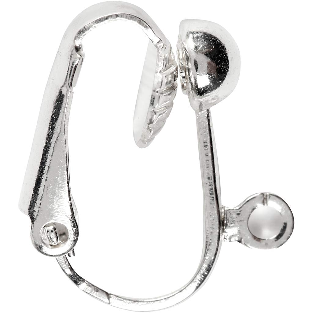 Øreklips Creativ Company Forsølvet 16,5x1,5 mm Hullstr 1,6 mm 1 Pk
