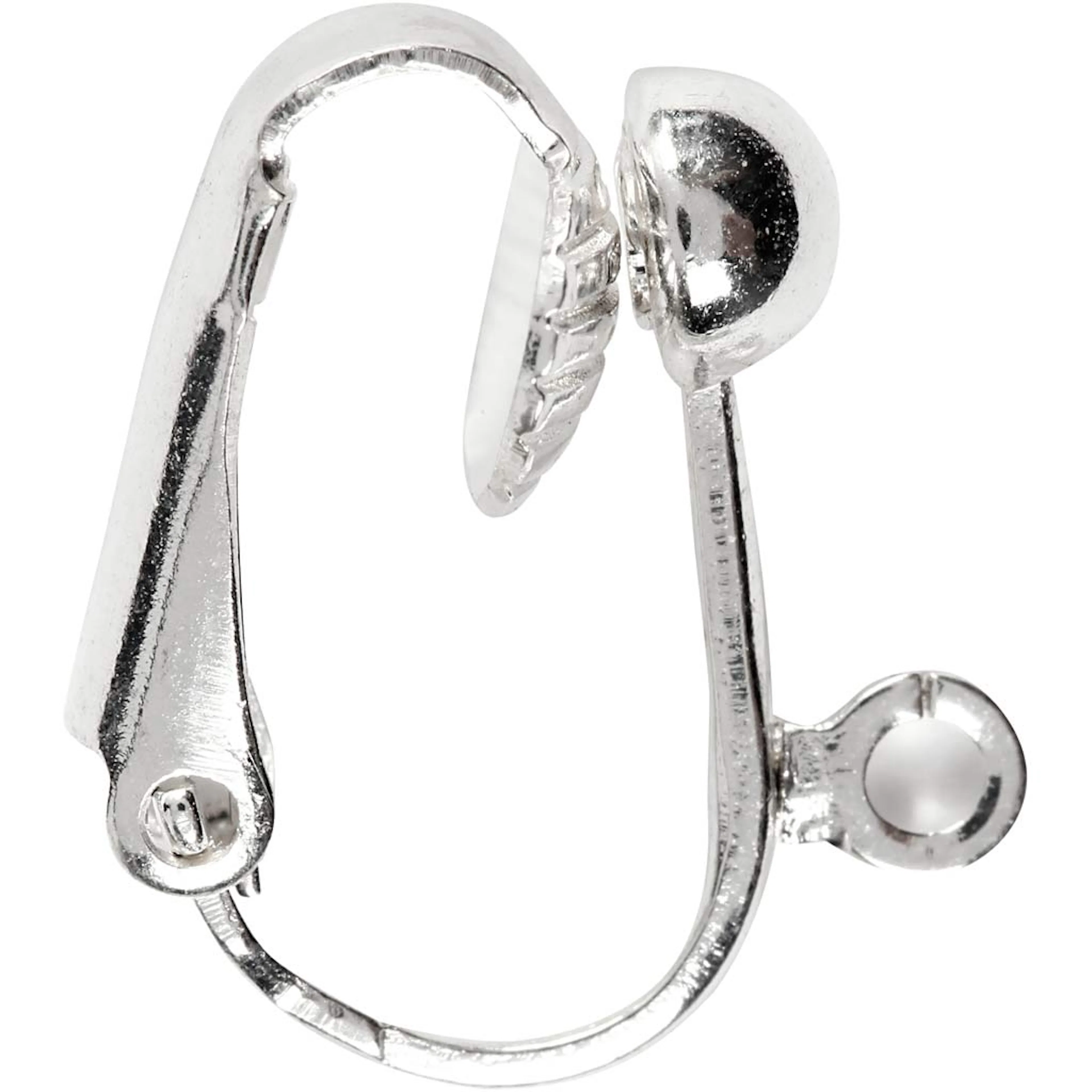 Øreklips Creativ Company Forsølvet 16,5x1,5 mm Hullstr 1,6 mm 1 Pk